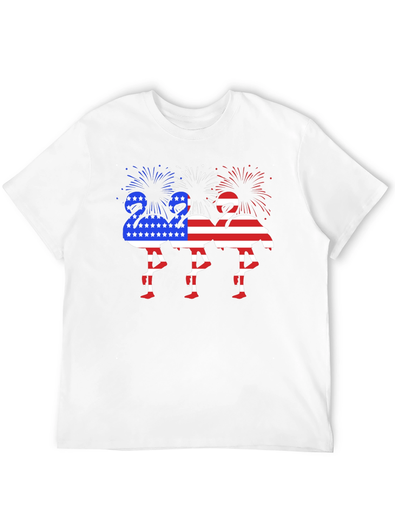 Black Patriotic Flamingo Graphic Tee view 12