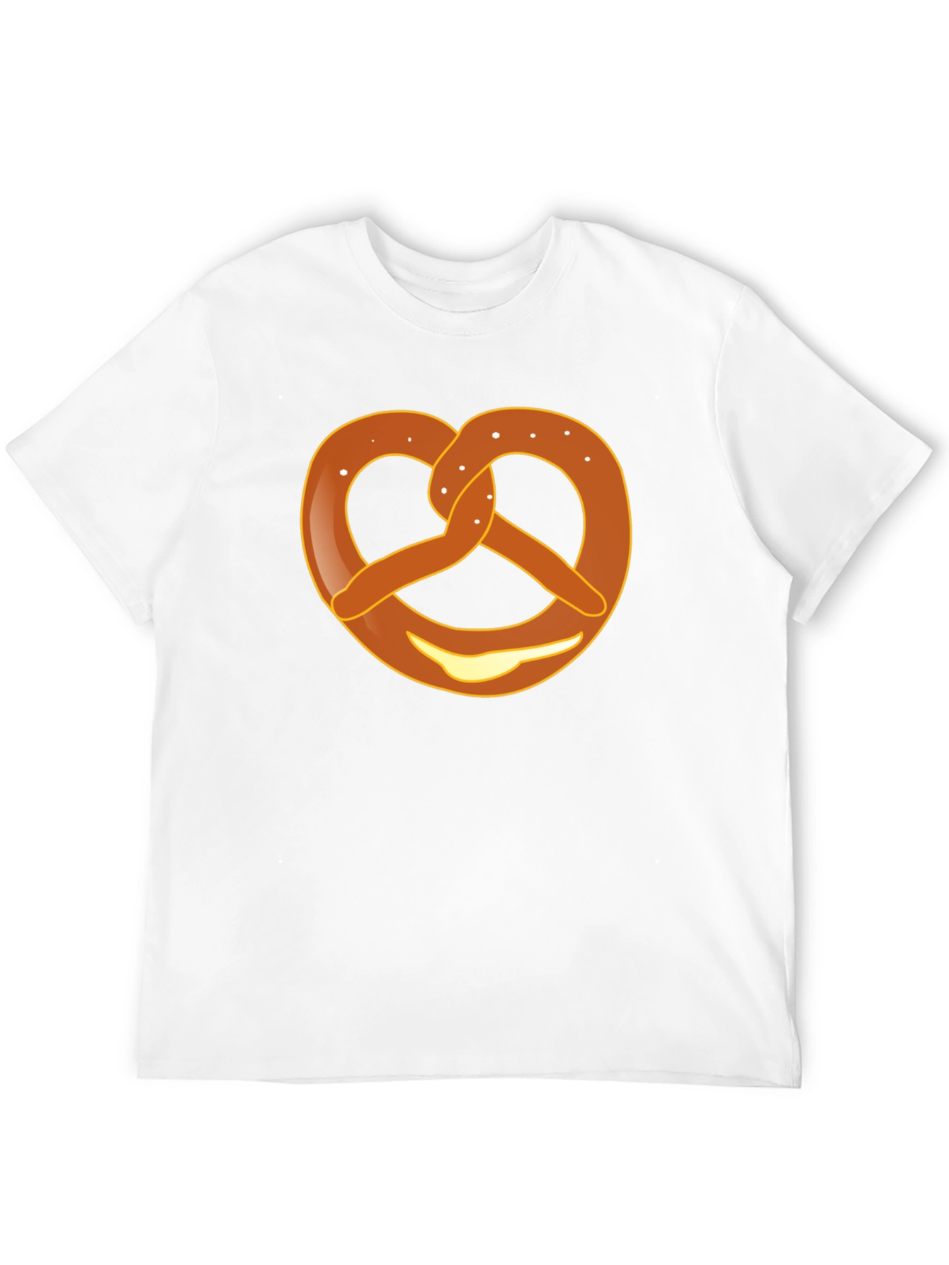 Black Pretzel Graphic T-Shirt - Unisex Crew Neck Tee view 12