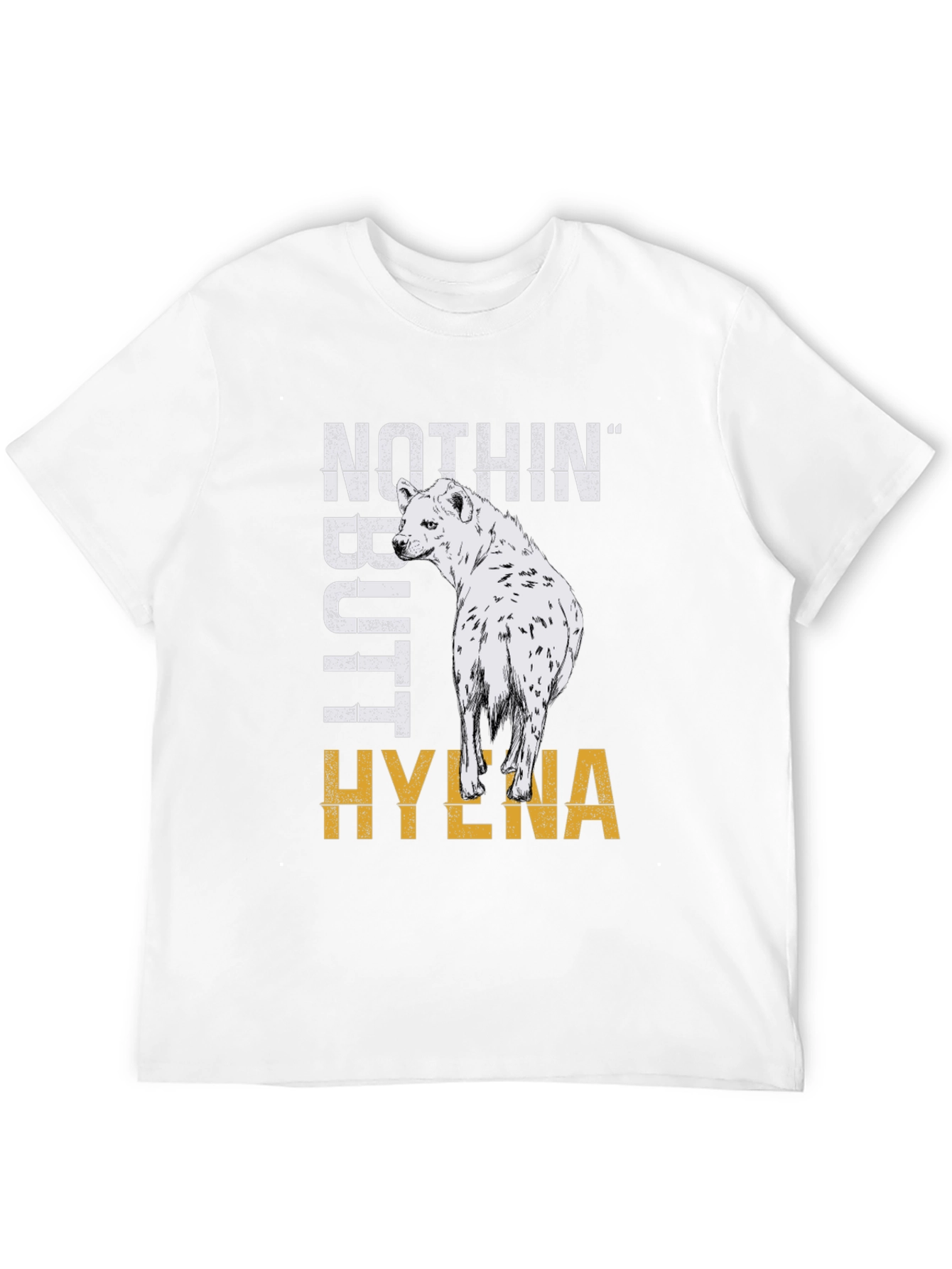 Black Nothin' Butt Hyena Graphic Tee view 12