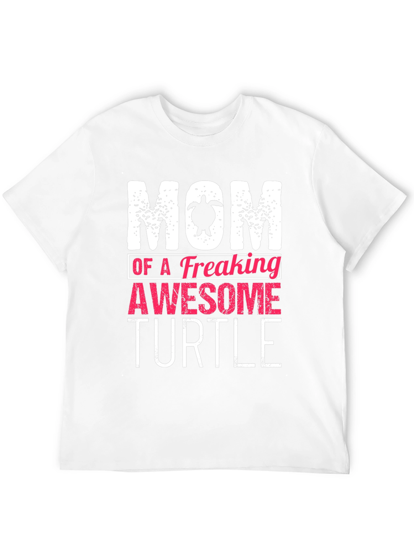 Black Mom of an Awesome Turtle Graphic T-Shirt view 12