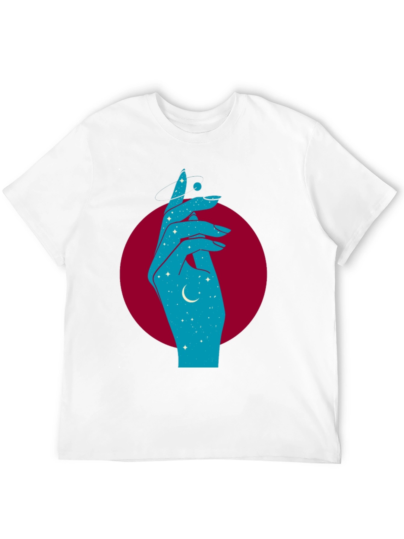 Black Celestial Hand Graphic Tee - Black view 12