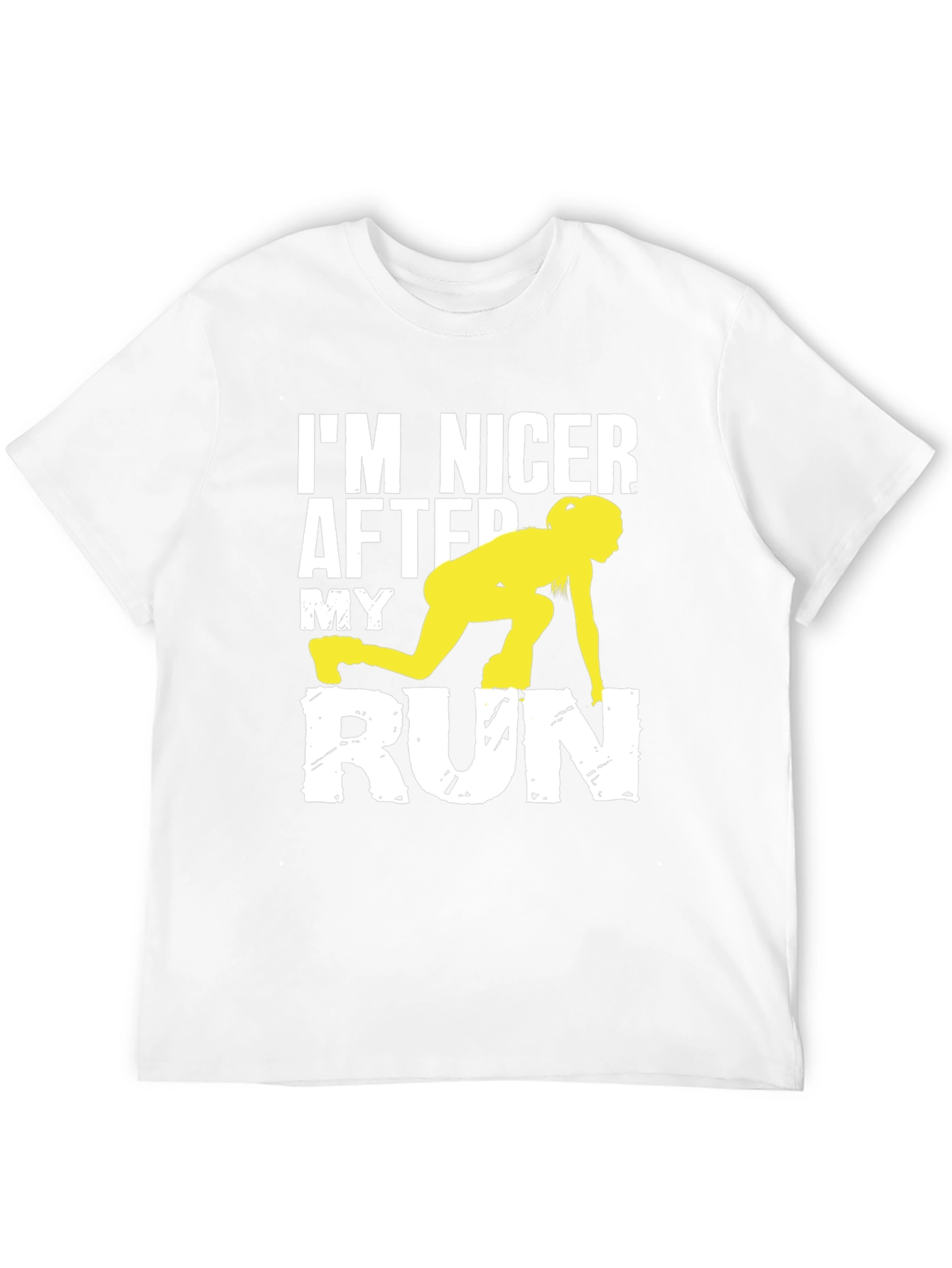 Black Funny Running T-Shirt: I'm Nicer After My Run view 12