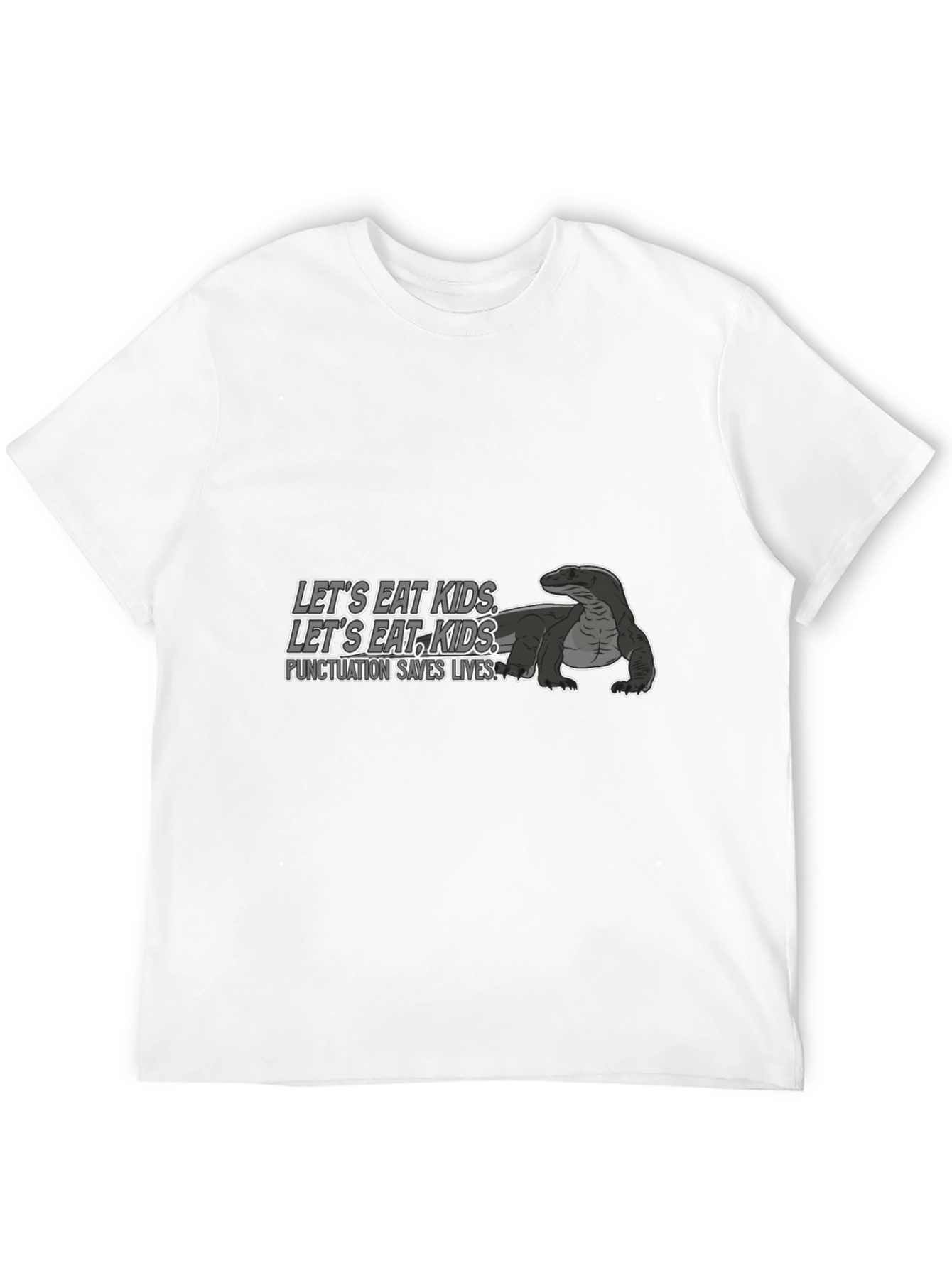 Black Punctuation Saves Lives T-Shirt view 12