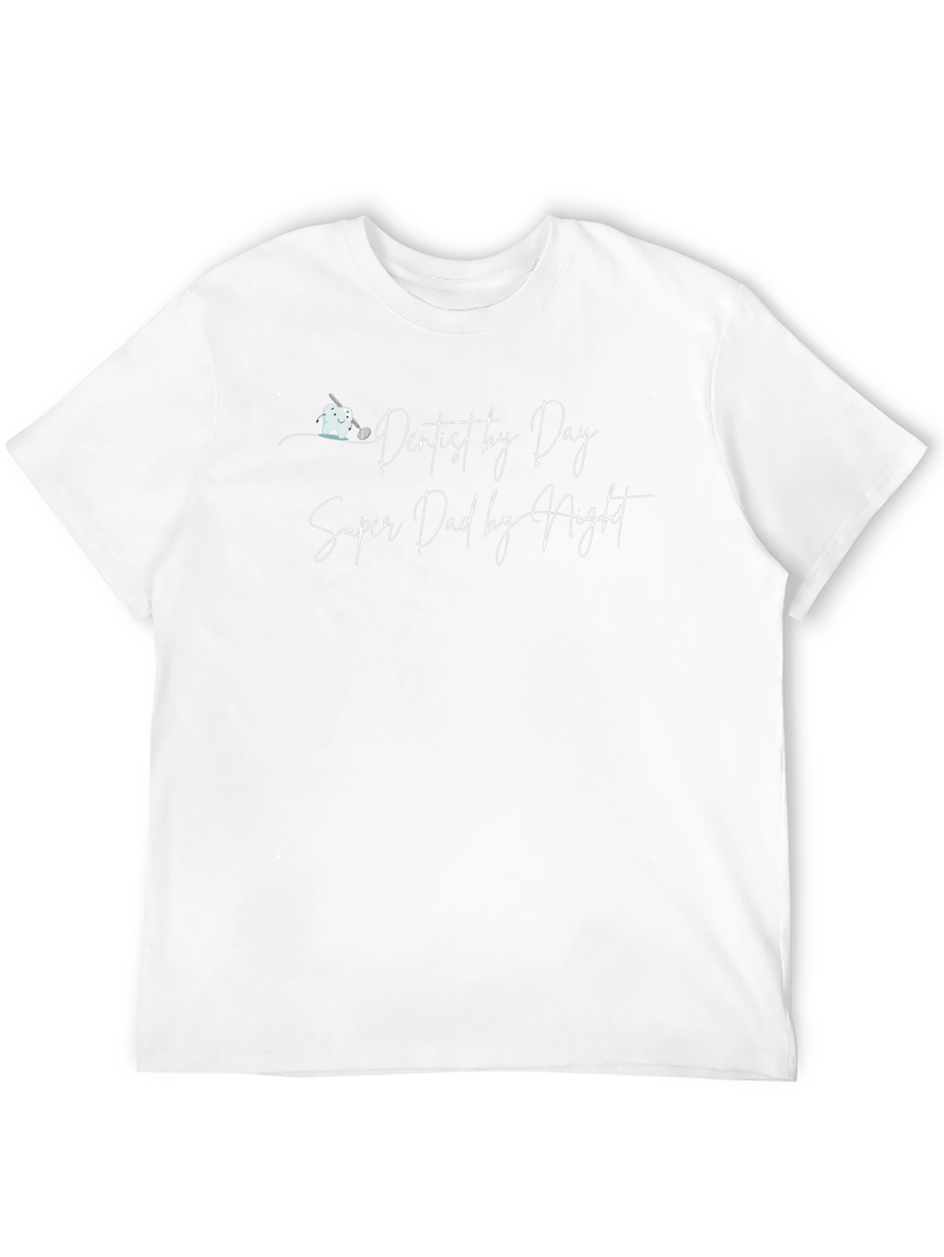 Black Dentist Dad Graphic Tee - Super Dad By Night! view 12