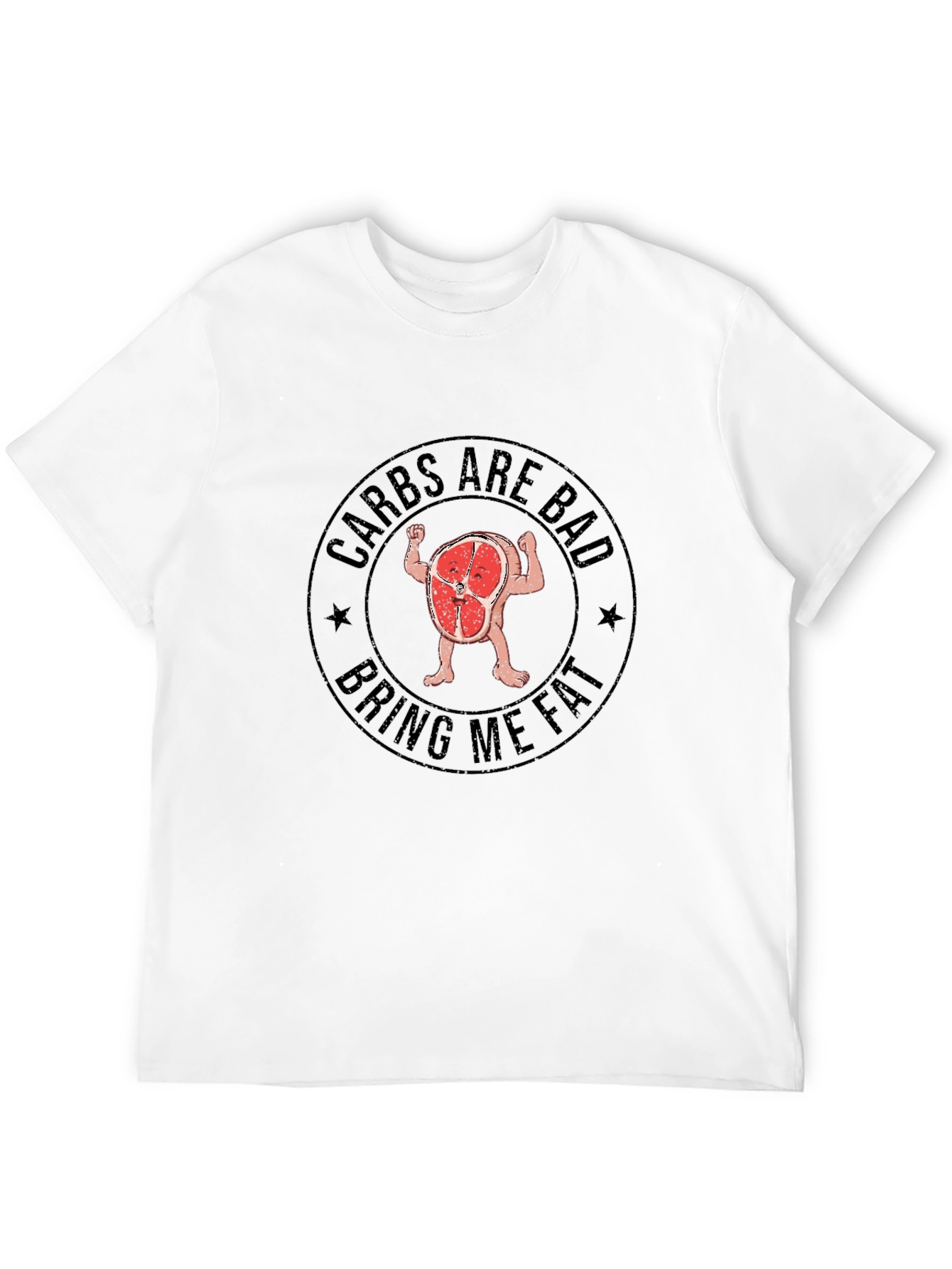 Black Carbs Are Bad, Bring Me Fat T-Shirt view 12