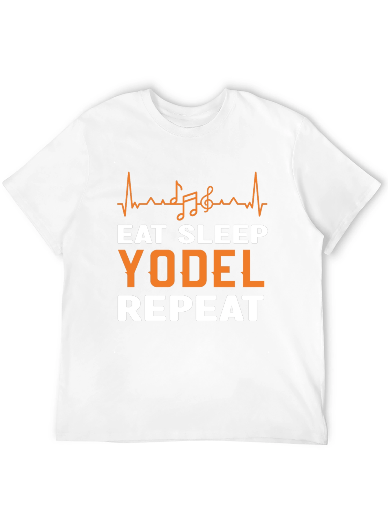 Black Eat Sleep Yodel Repeat T-Shirt view 12