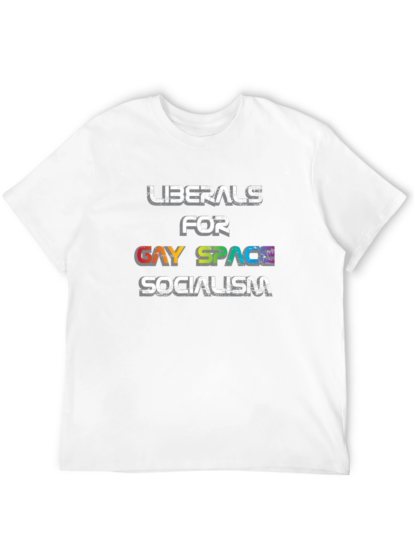 Black Liberals for Gay Space Socialism Graphic Tee view 12