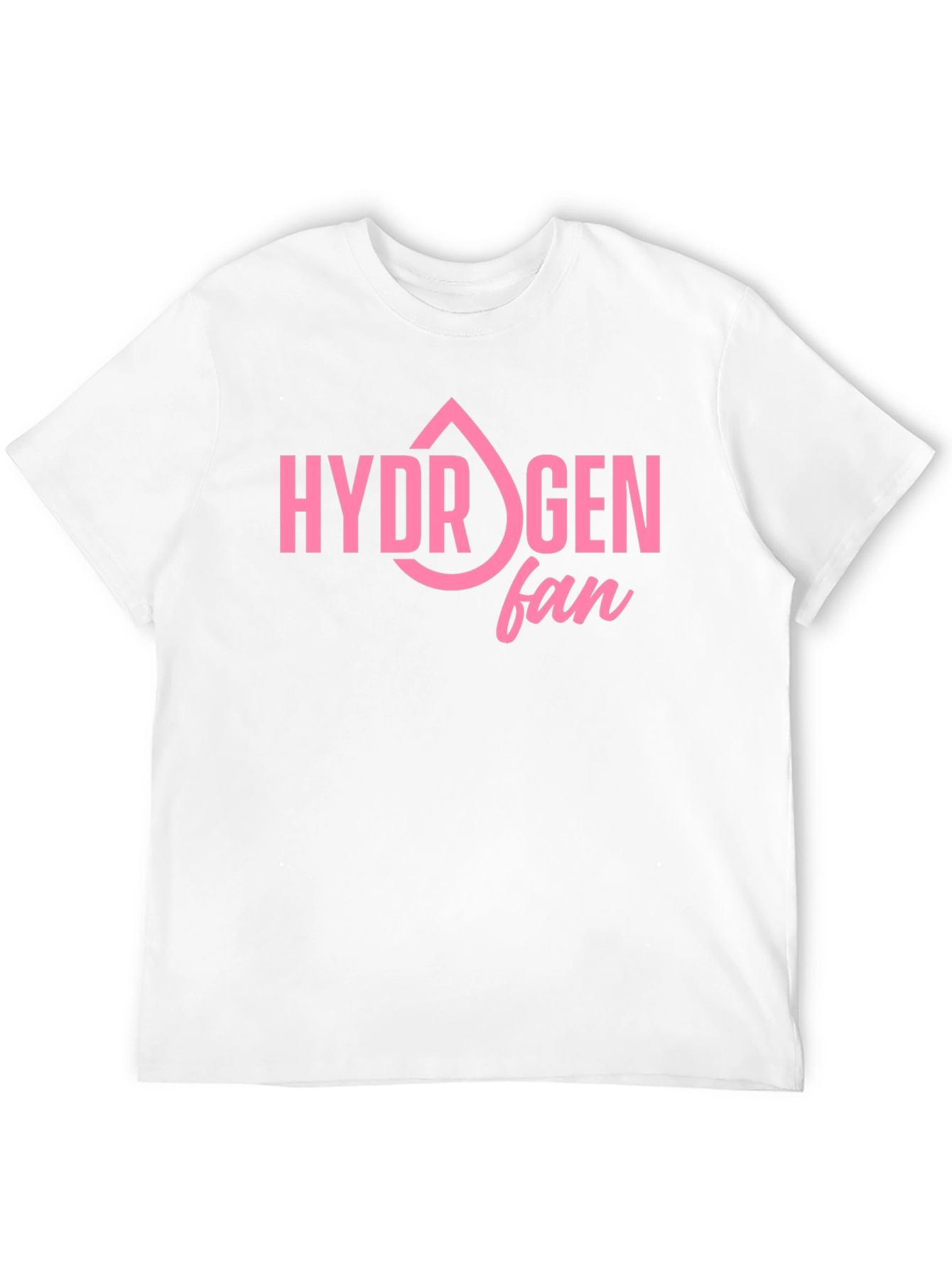 Hydrogen Fan T-Shirt - Black, Pink Graphic Tee - 12