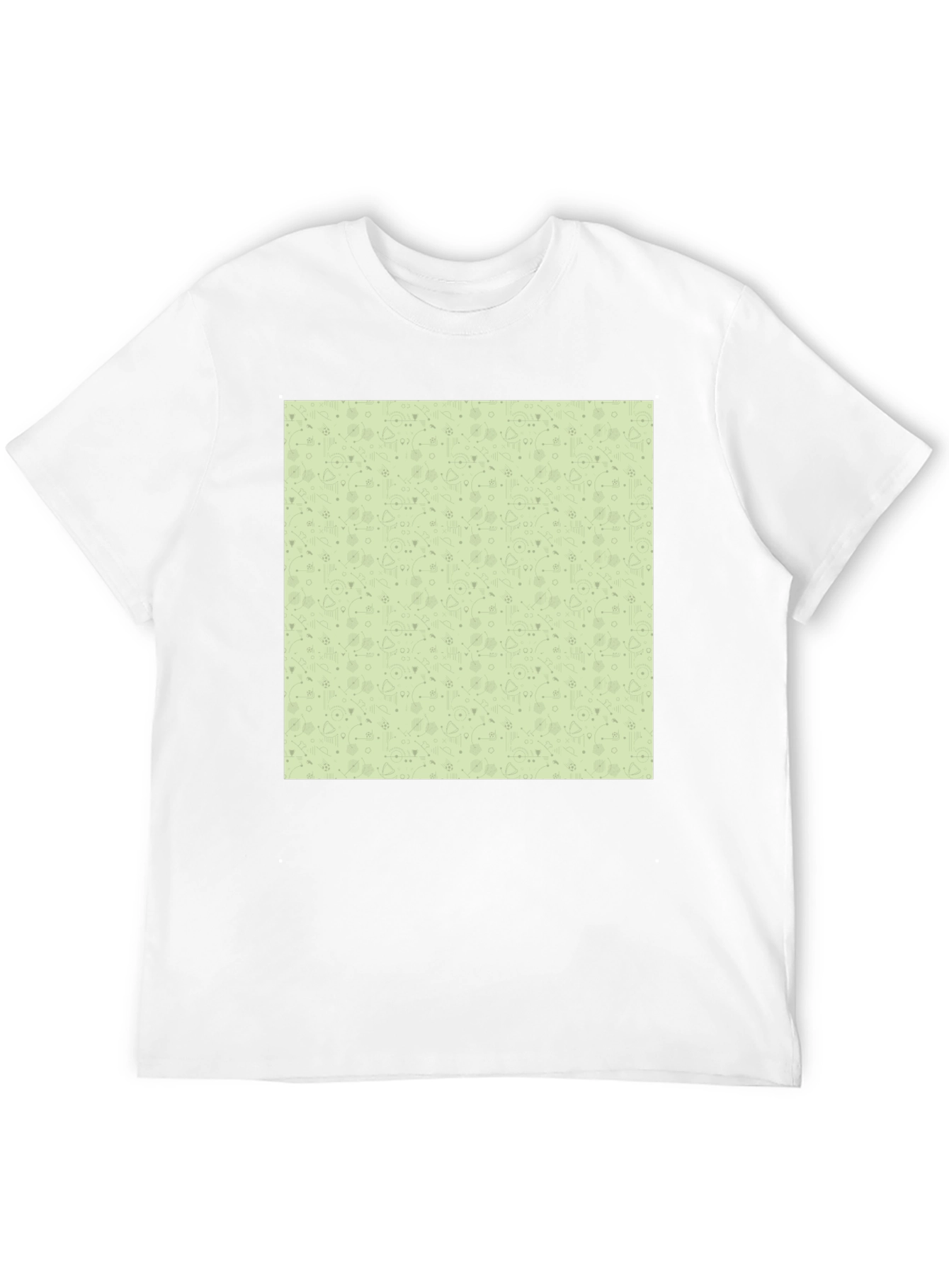 Black Patterned Tee - Stylish Casual Wear view 12