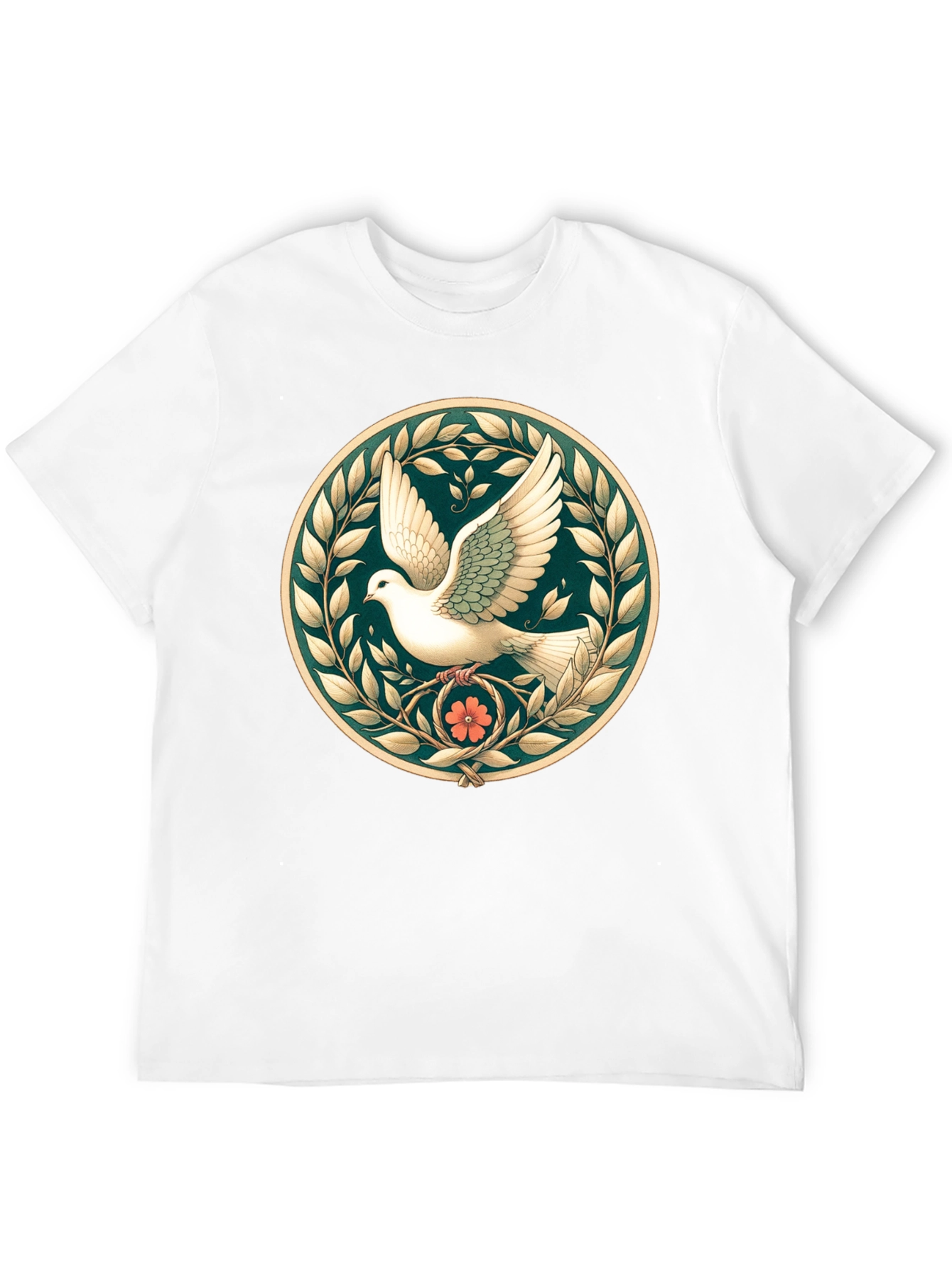 Black Dove & Laurel Graphic Tee - Peaceful Elegance view 12