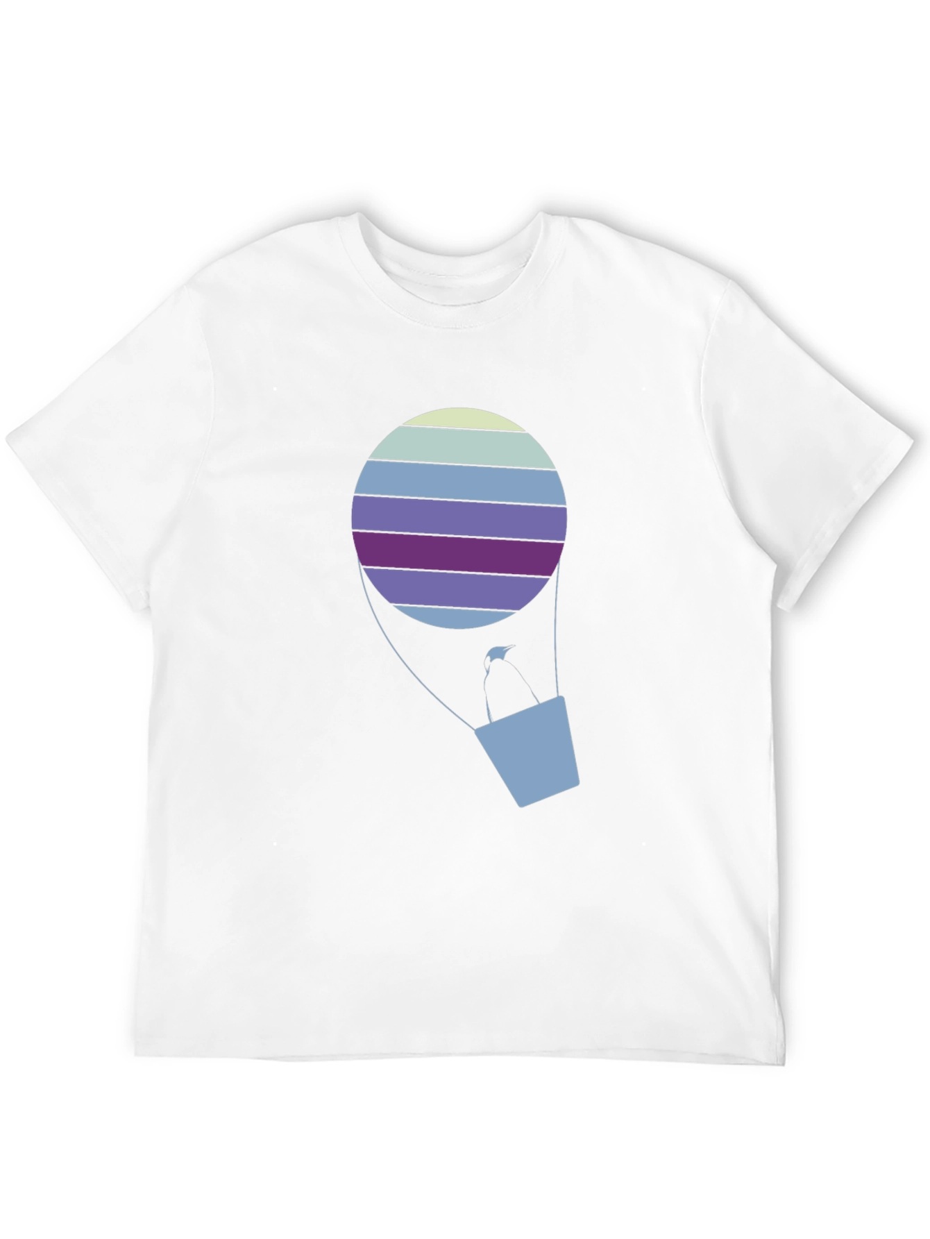Black Striped Hot Air Balloon Graphic Tee view 12