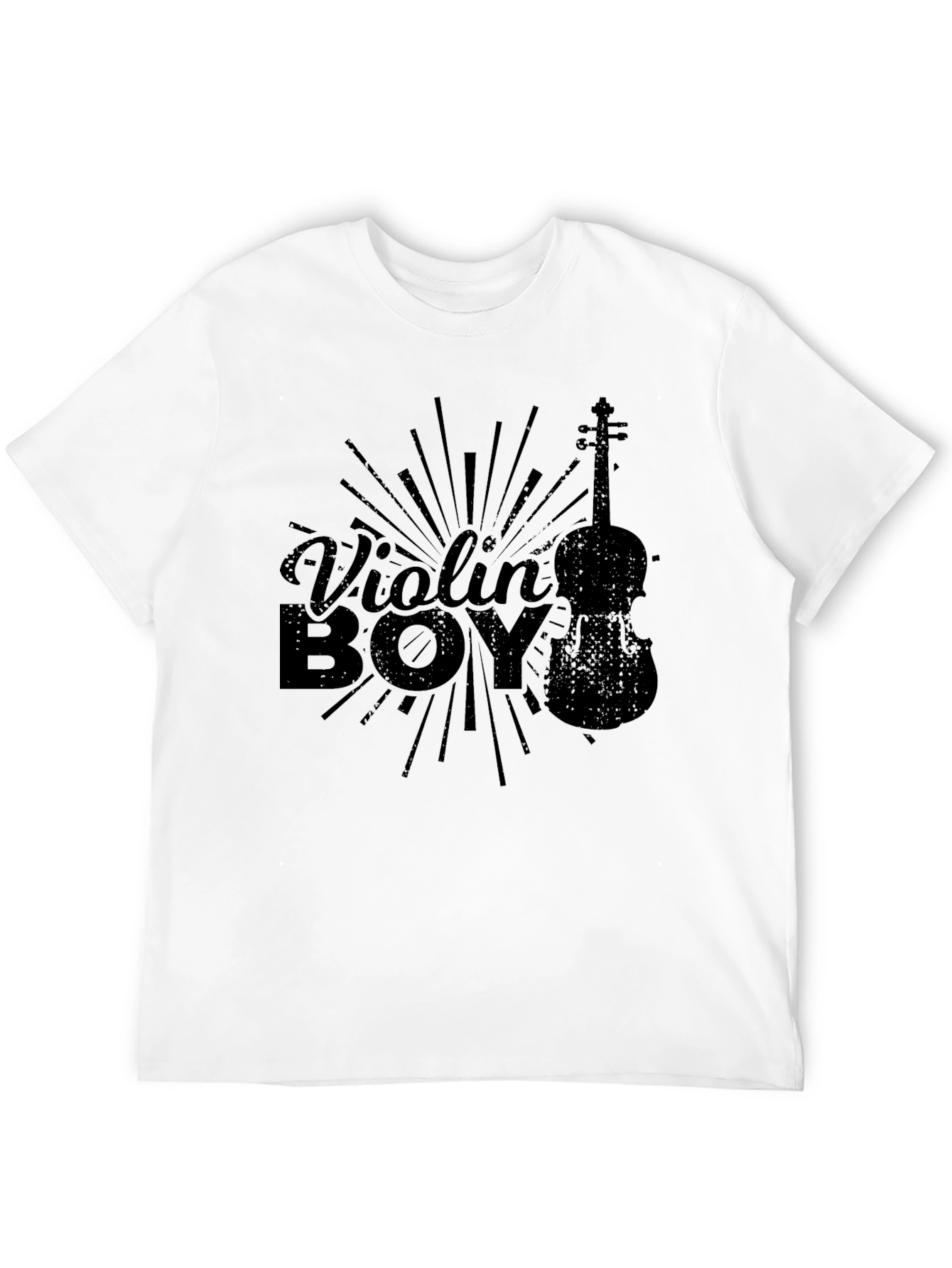Black Violin Boy Graphic Black T-Shirt view 12