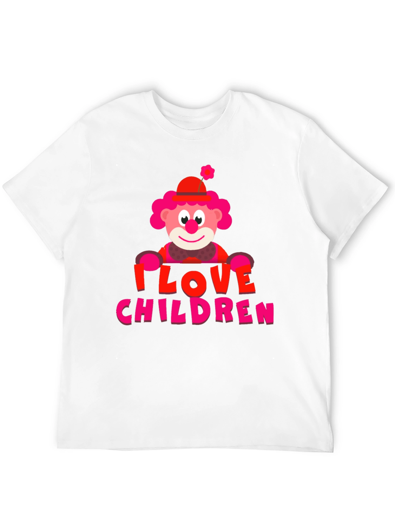 Black I Love Children Clown Graphic T-Shirt view 12