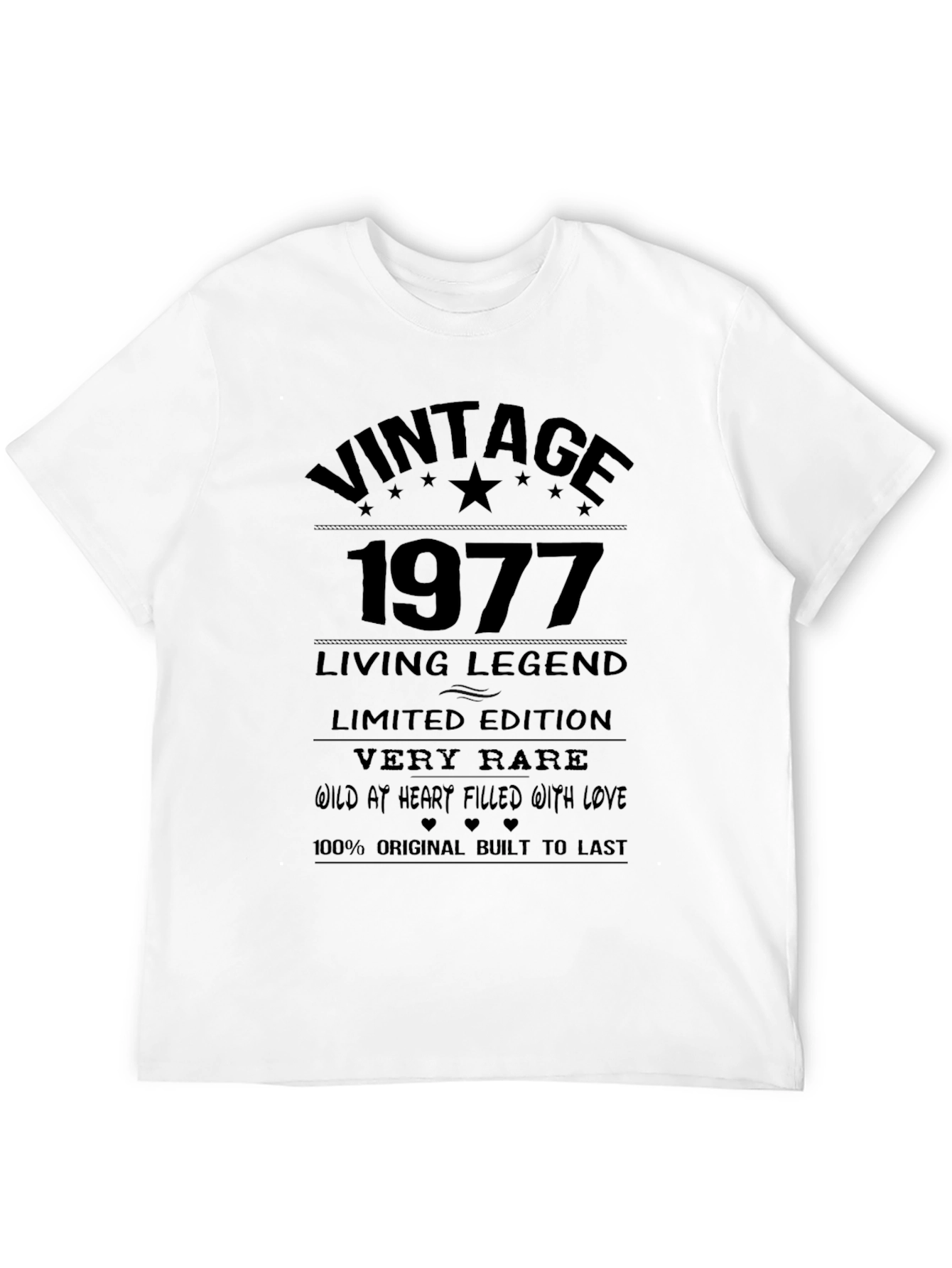 Black Vintage 1977 Living Legend Black T-Shirt view 12