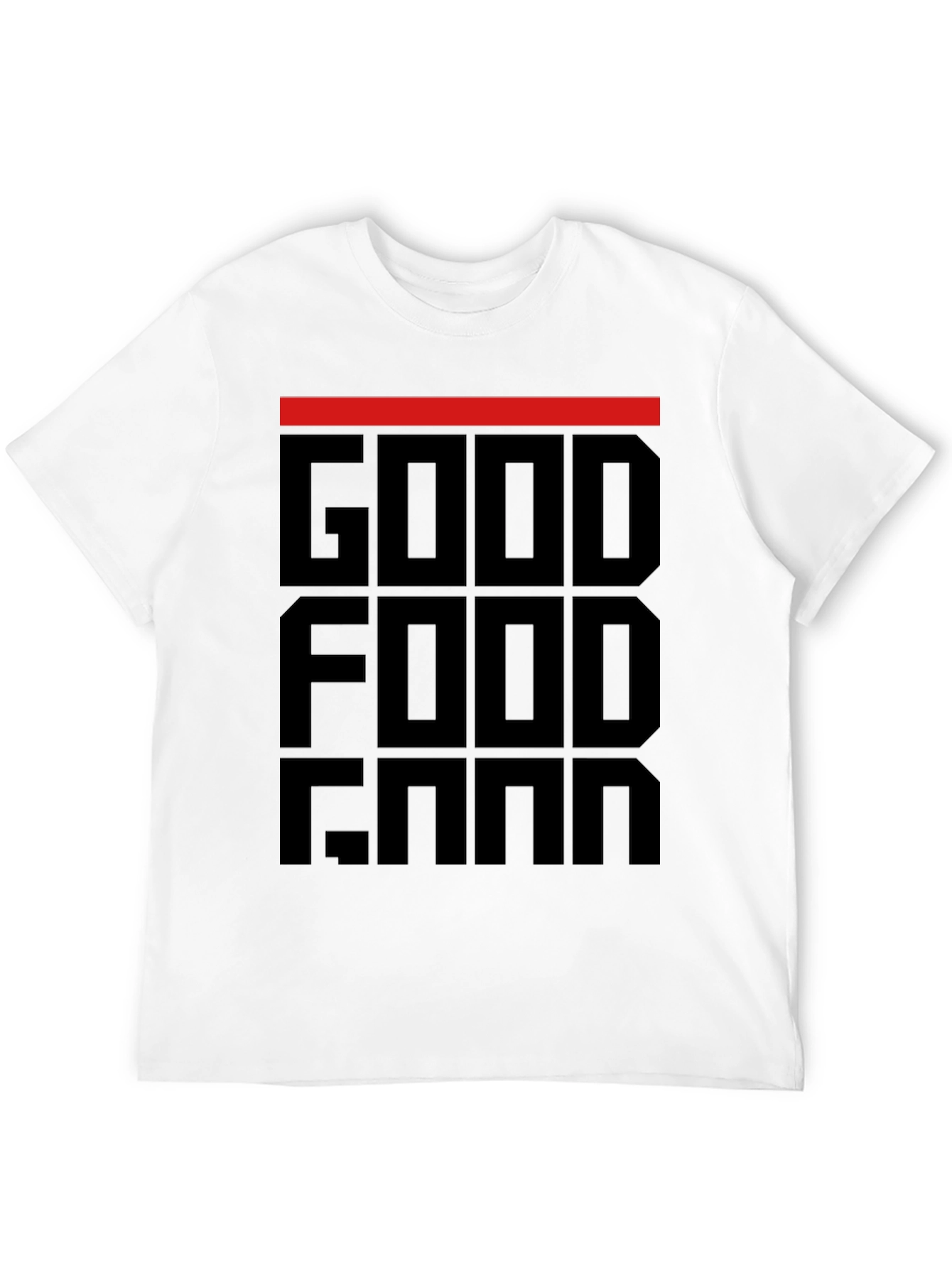 Black Good Food Gang T-Shirt - Black Graphic Tee view 12