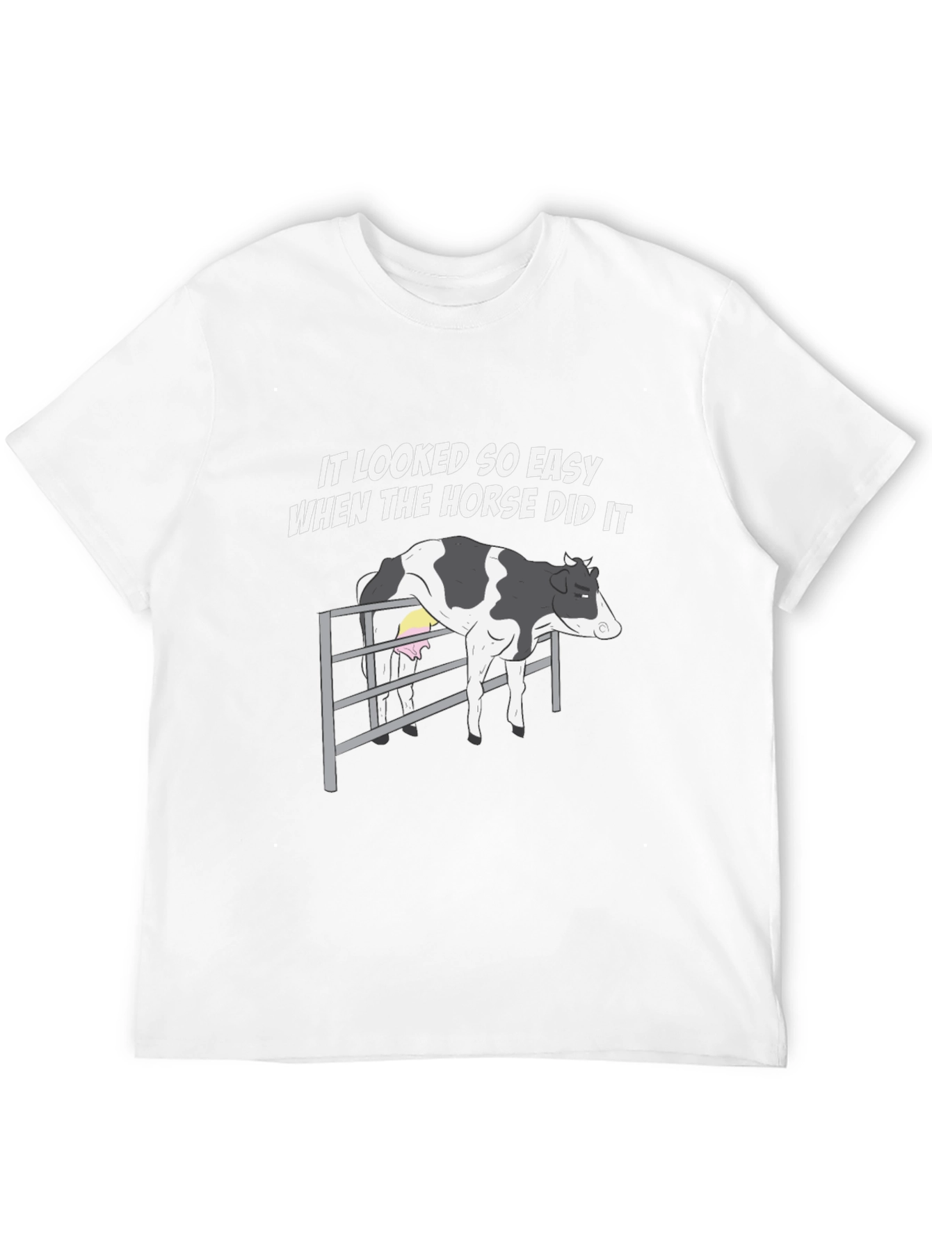 Funny Cow T-Shirt - It Looked So Easy - 12