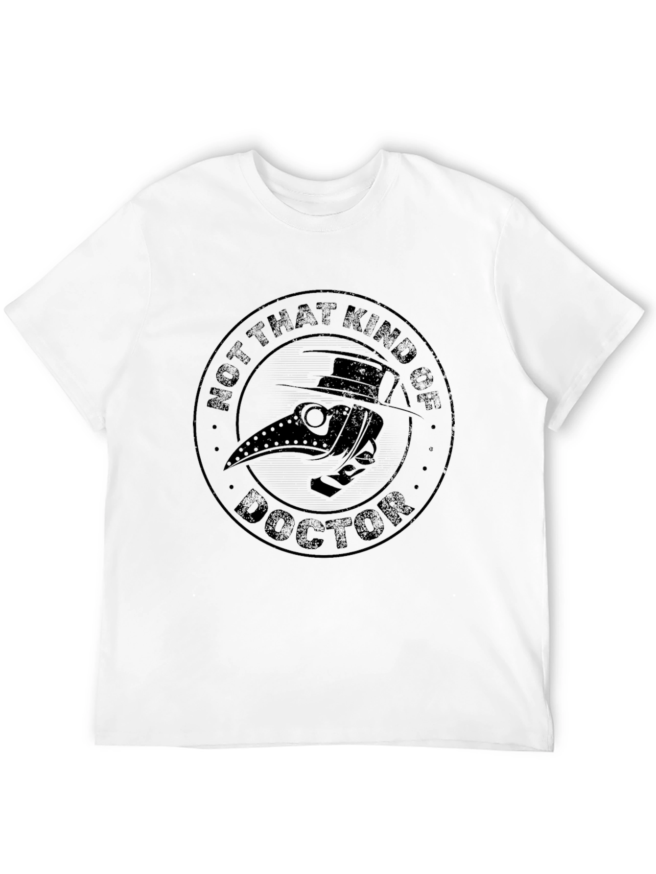 Black Plague Doctor T-Shirt - "Not That Kind of Doctor" view 12