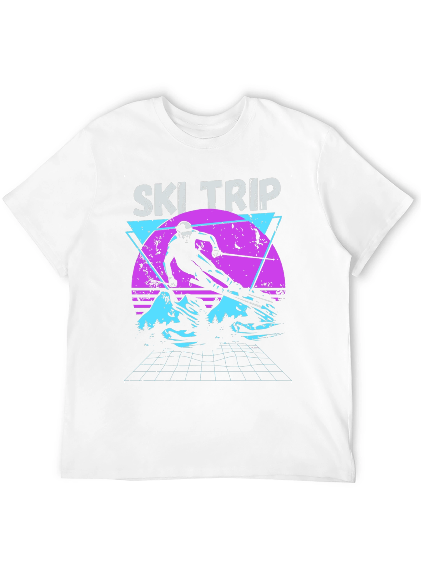 Black Retro Ski Trip T-Shirt - Vintage 80s Style view 12