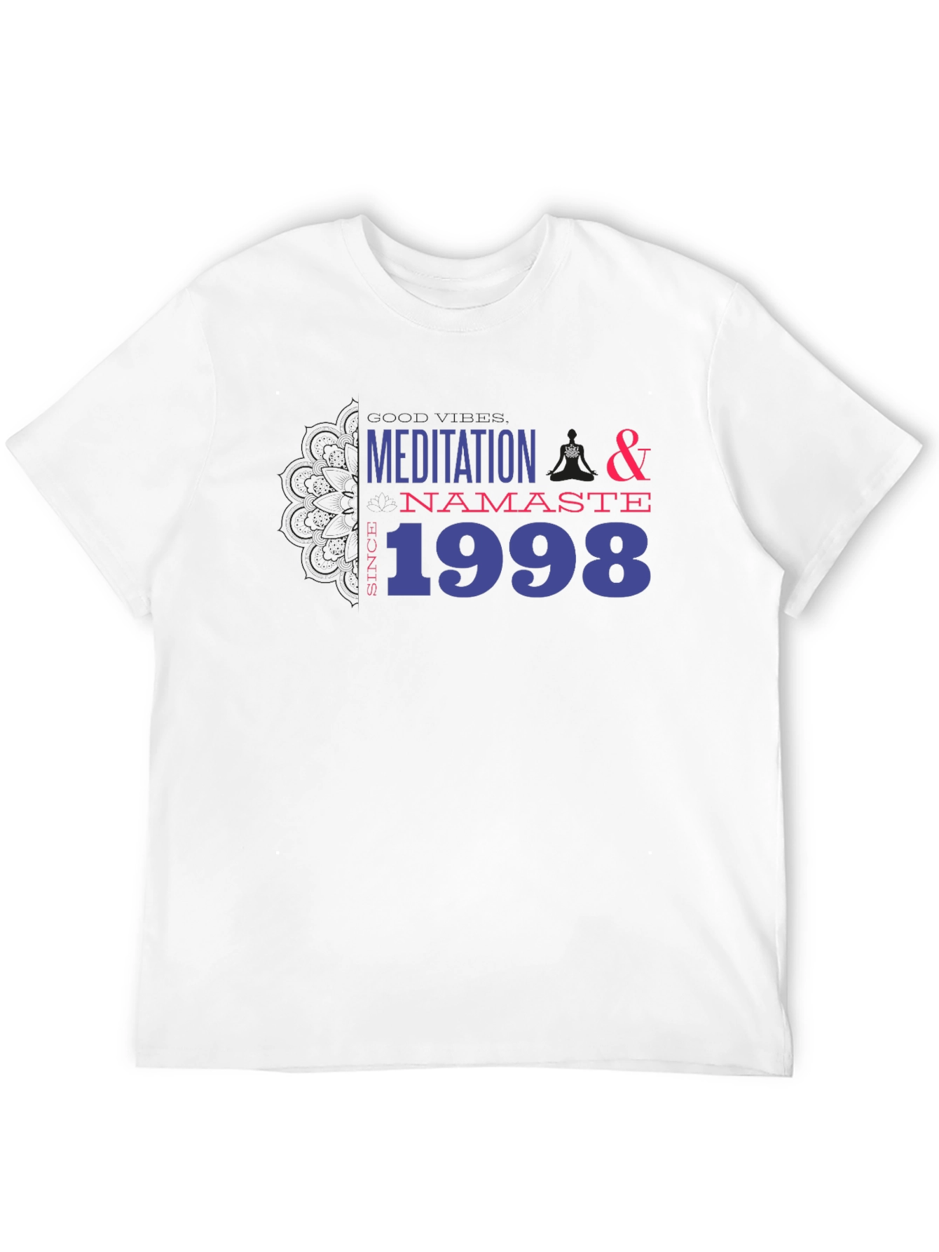 Black Meditation & Namaste T-Shirt - Since 1998 view 12