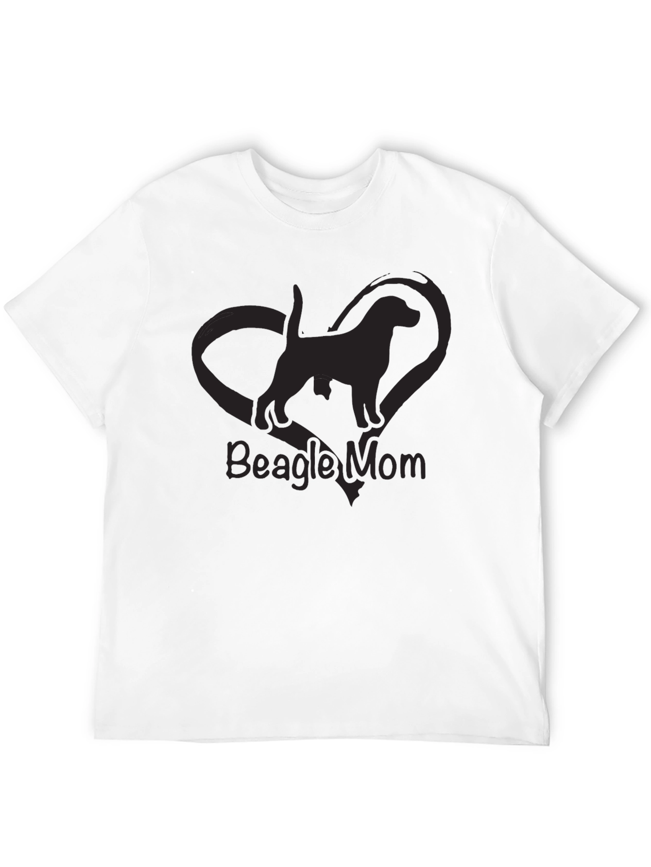 Black Beagle Mom T-Shirt - Dog Lover Tee view 12