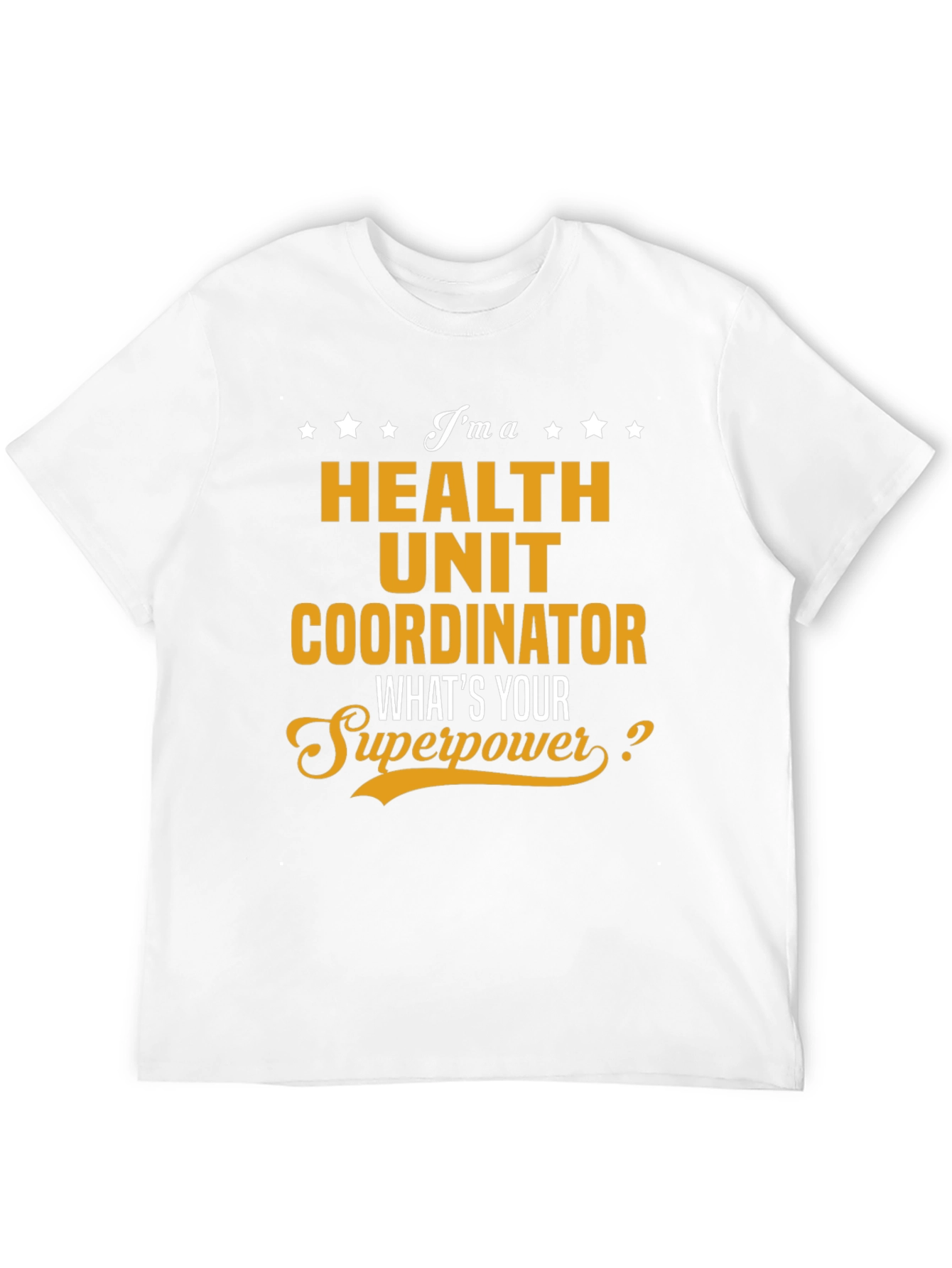 Black Health Unit Coordinator Superpower T-Shirt view 12
