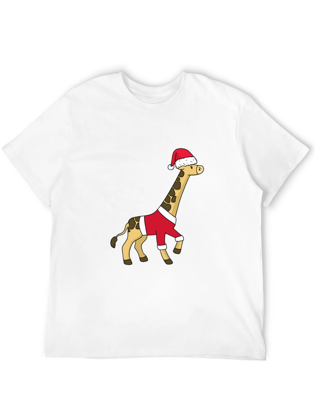 Black Festive Giraffe Santa Shirt - Holiday Cheer view 12