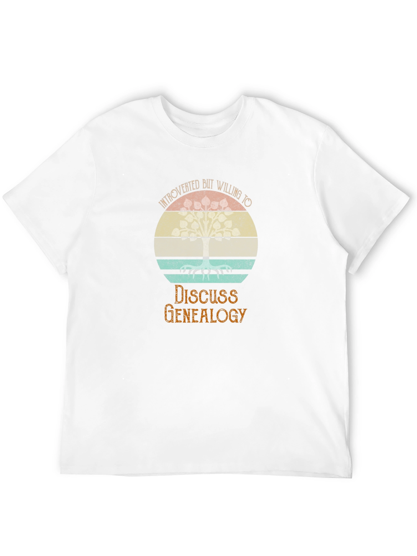 Black Introverted Genealogy T-Shirt - Family Tree Design view 12