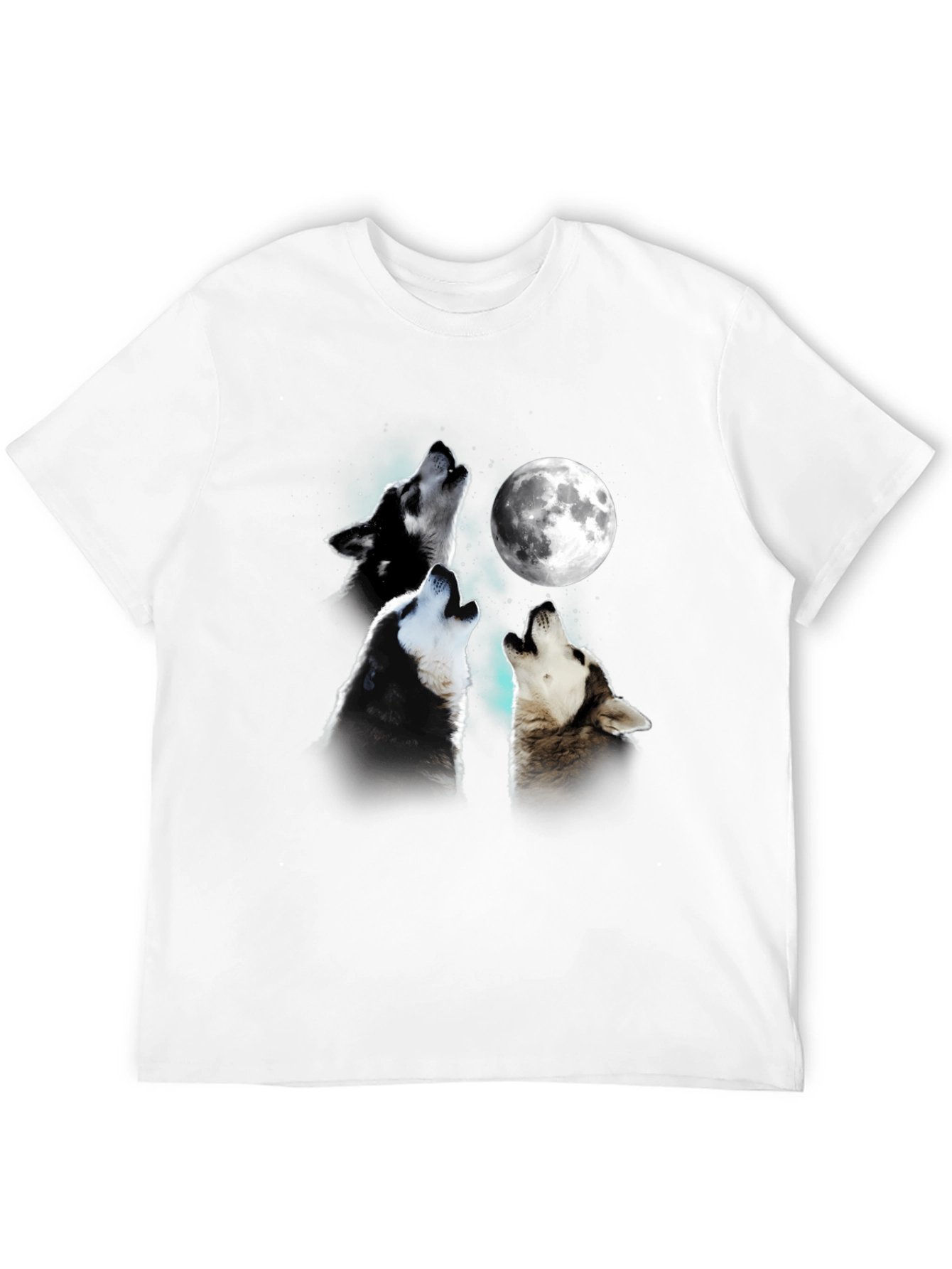 Black Wolf Moon T-Shirt - Unique Graphic Tee view 12