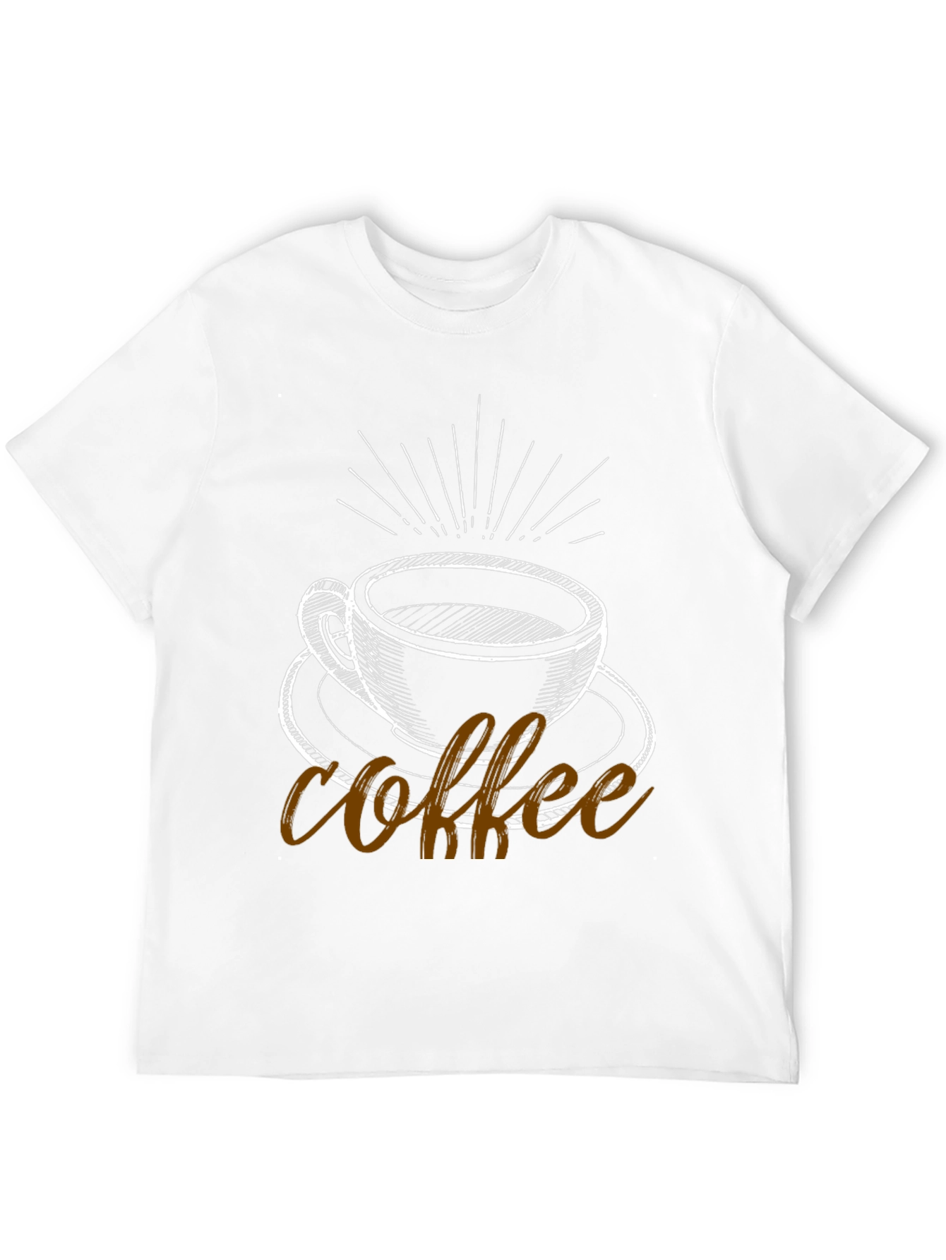 Black Coffee Graphic Tee - Black Cotton Blend T-Shirt view 12