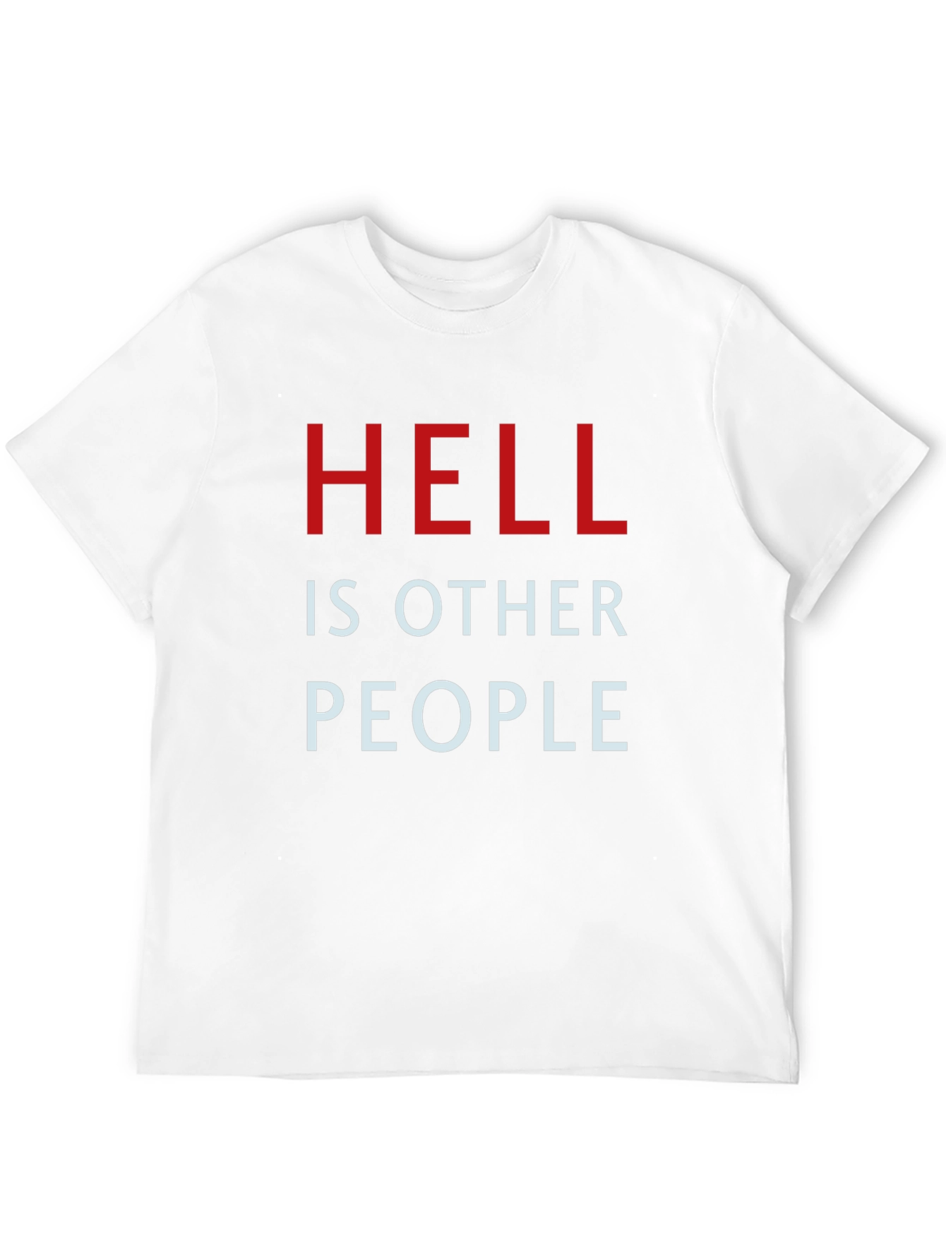 Black Hell is Other People Graphic Tee - Black view 12
