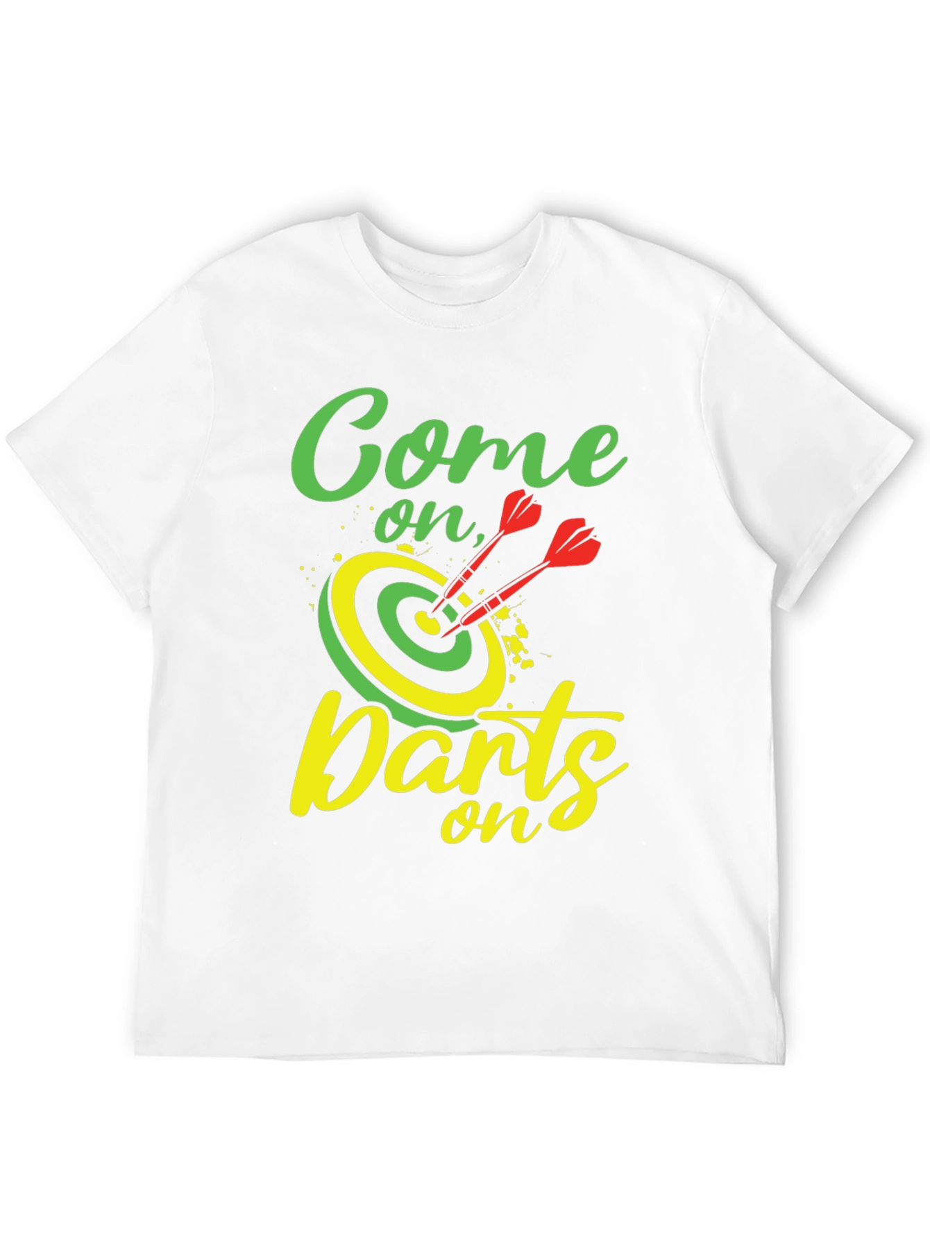 Black Come on, Darts - Graphic Tee view 12