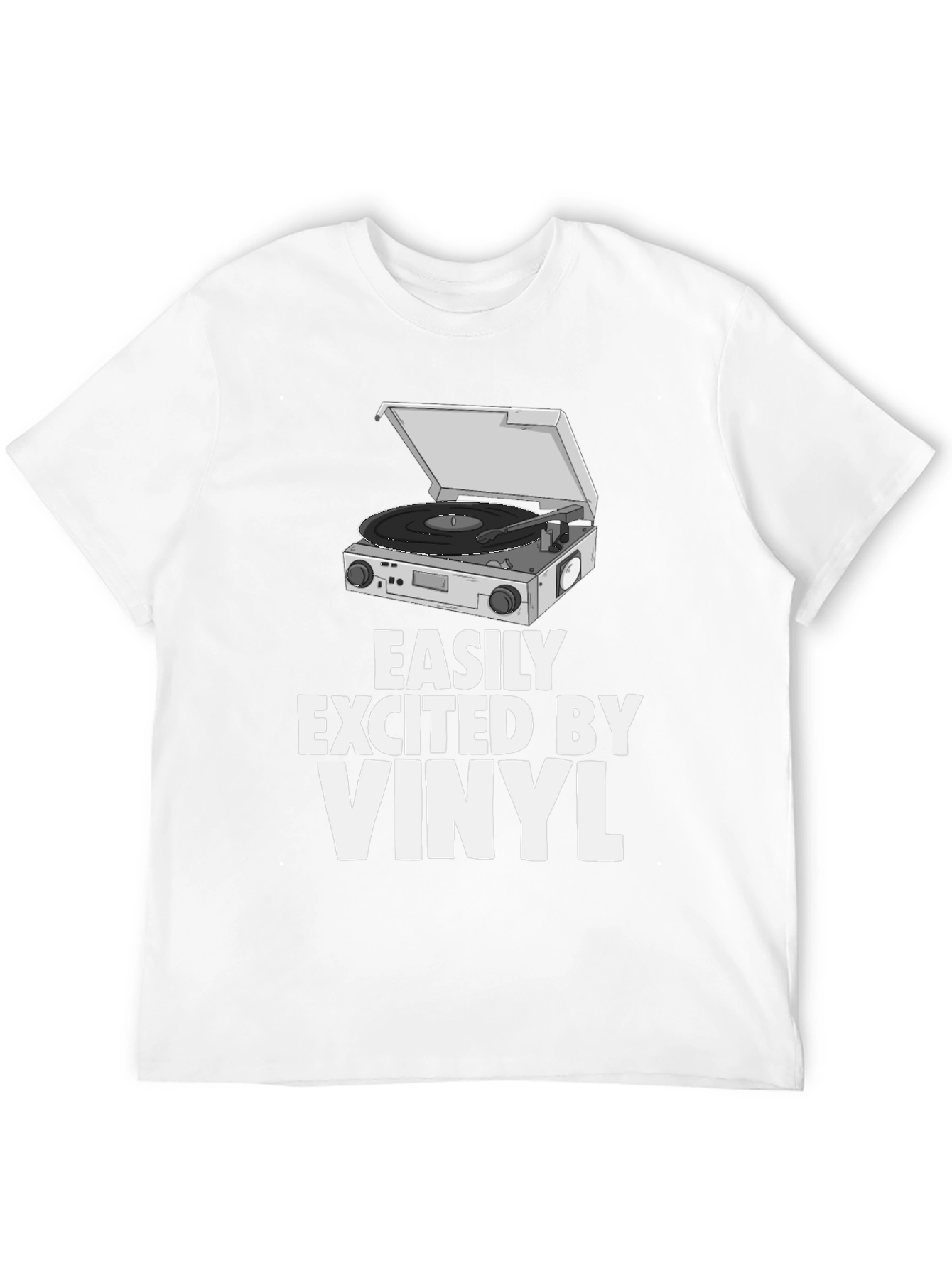 Black Vinyl Record Player T-Shirt view 12