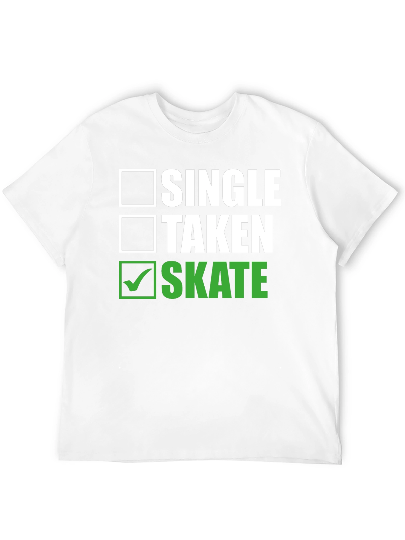 Black Single Taken Skate T-Shirt - Funny Skateboarder Tee view 12