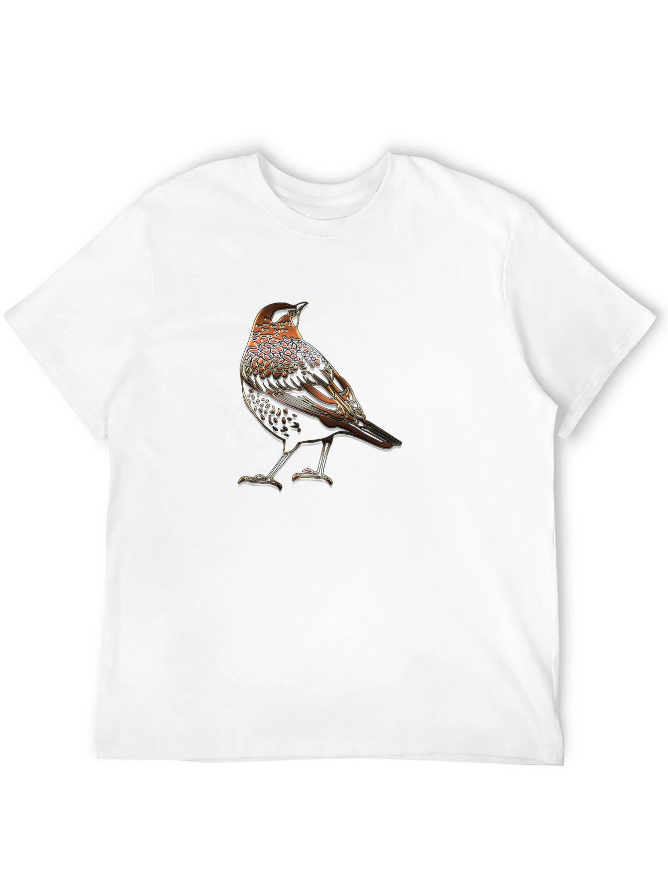 Black Bird Graphic Black T-Shirt - Unique Animal Tee view 12