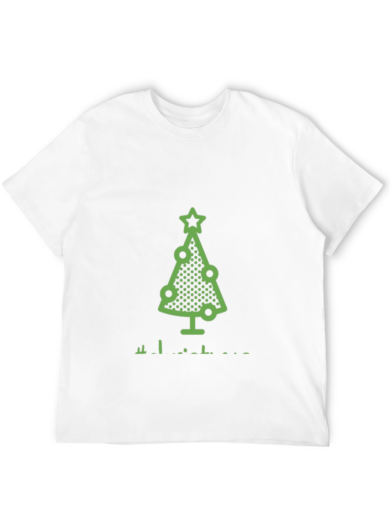 Black Festive Christmas Tree Graphic Tee - Holiday Style view 12