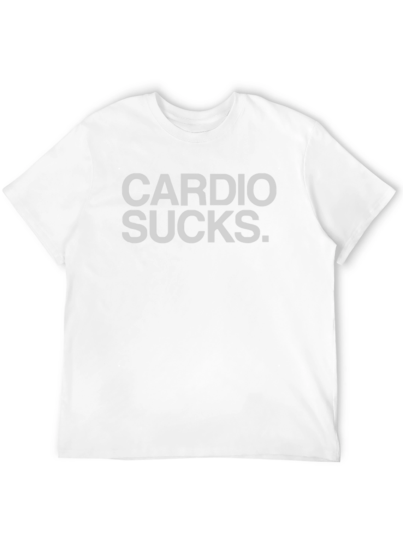 Black Cardio Sucks T-Shirt - Funny Workout Tee view 12