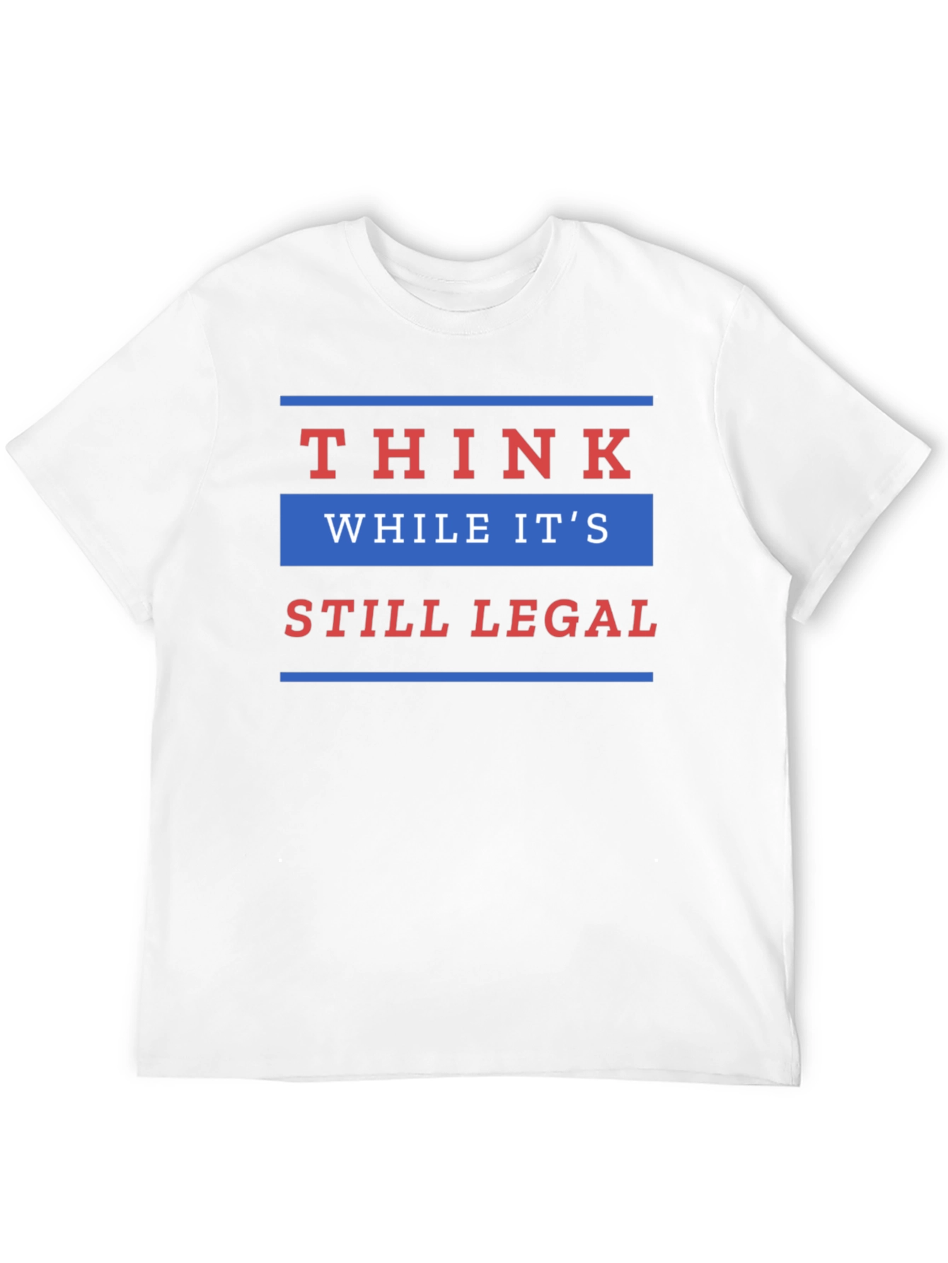Black Think While It's Still Legal T-Shirt view 12