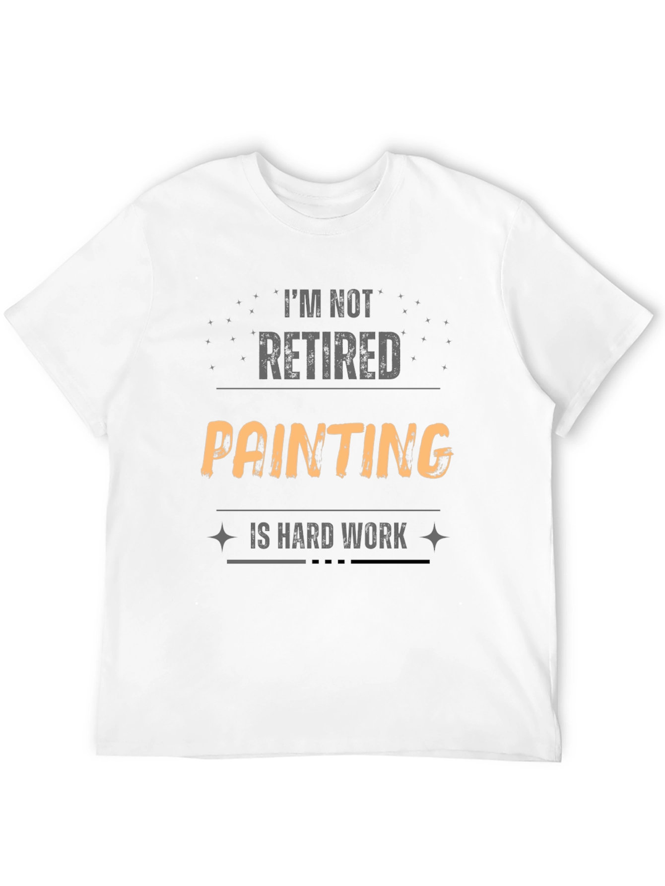 Black Funny Painting Is Hard Work T-Shirt view 12