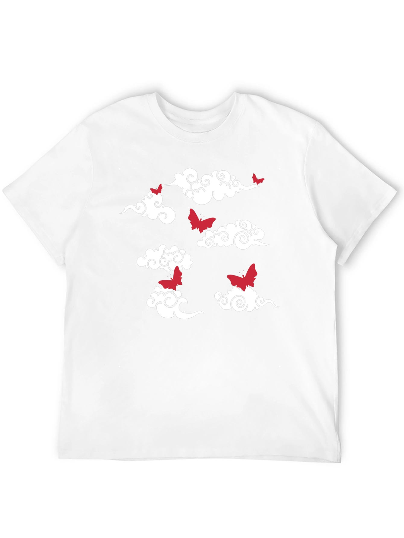 Black Bats & Clouds Graphic T-Shirt view 12