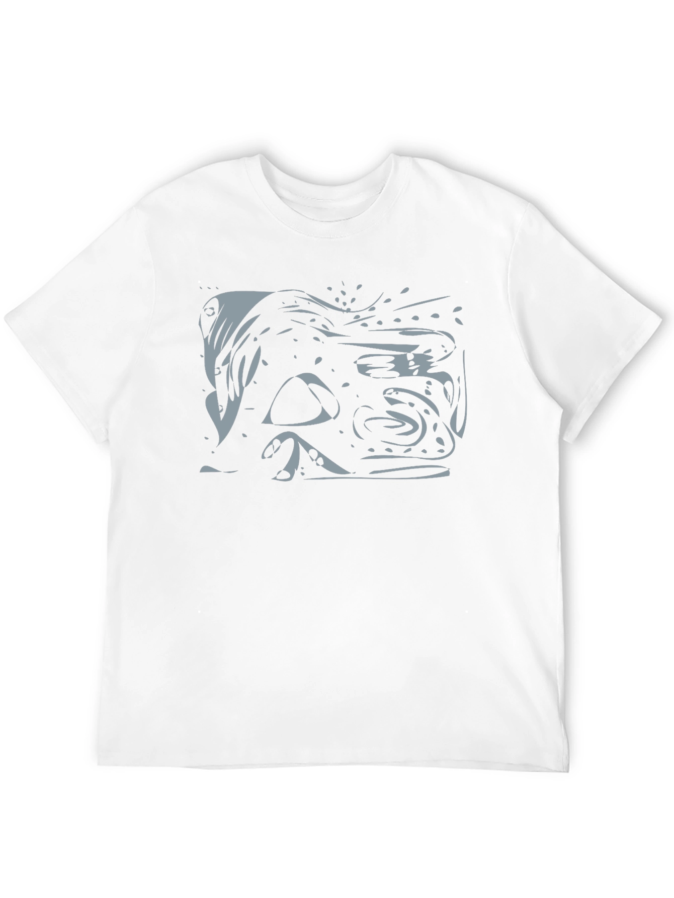 Black Abstract Graphic Print Black T-Shirt view 12