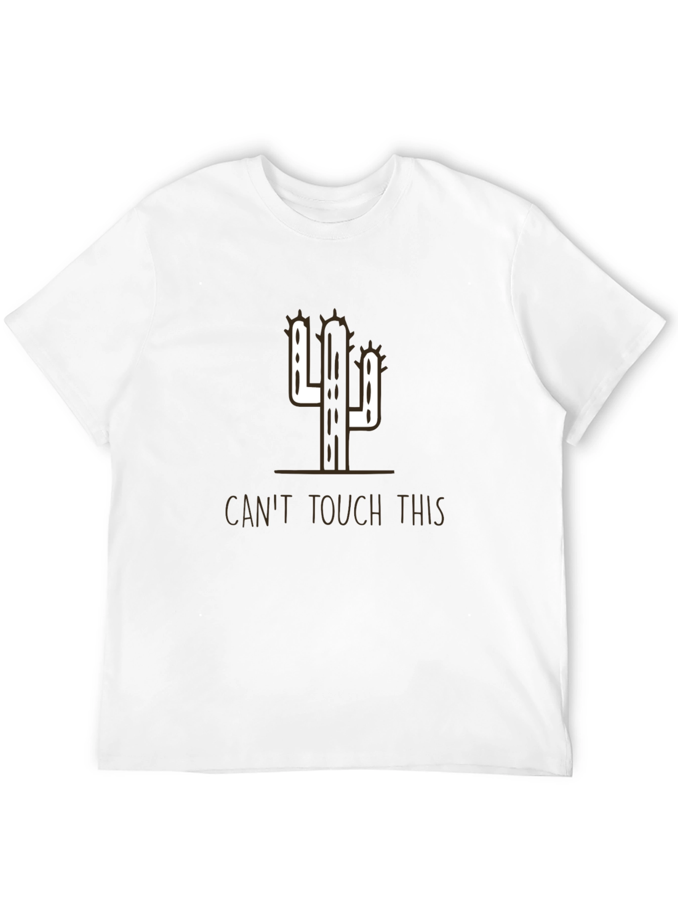 Black Cactus Humor Tee - Can't Touch This Shirt view 12