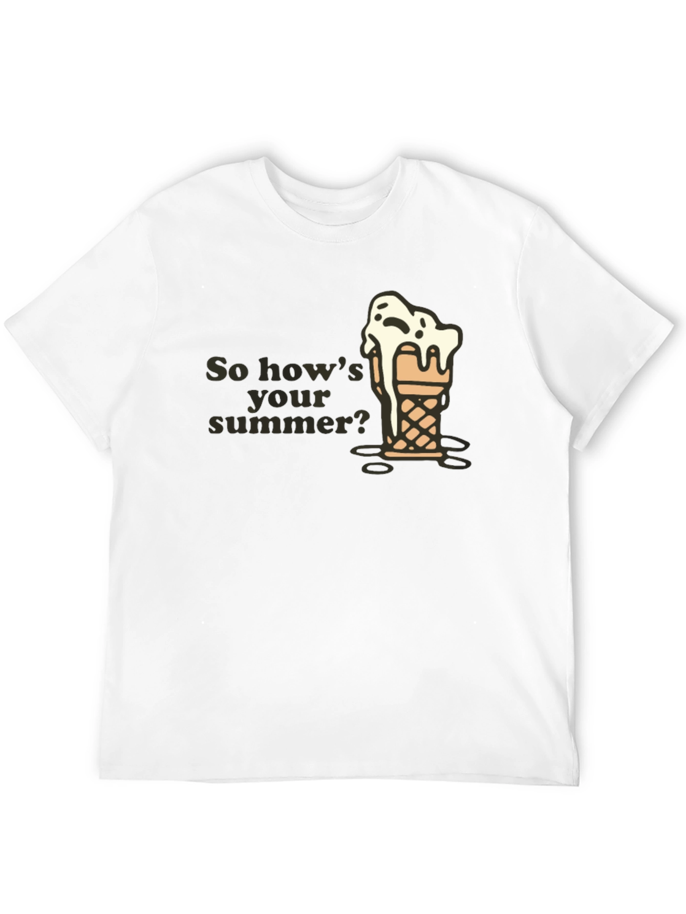 Black Summer Ice Cream Men's T-Shirt view 12