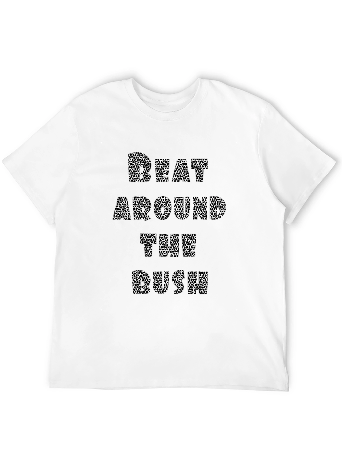 Black Beat Around the Bush Men's Black T-Shirt view 12