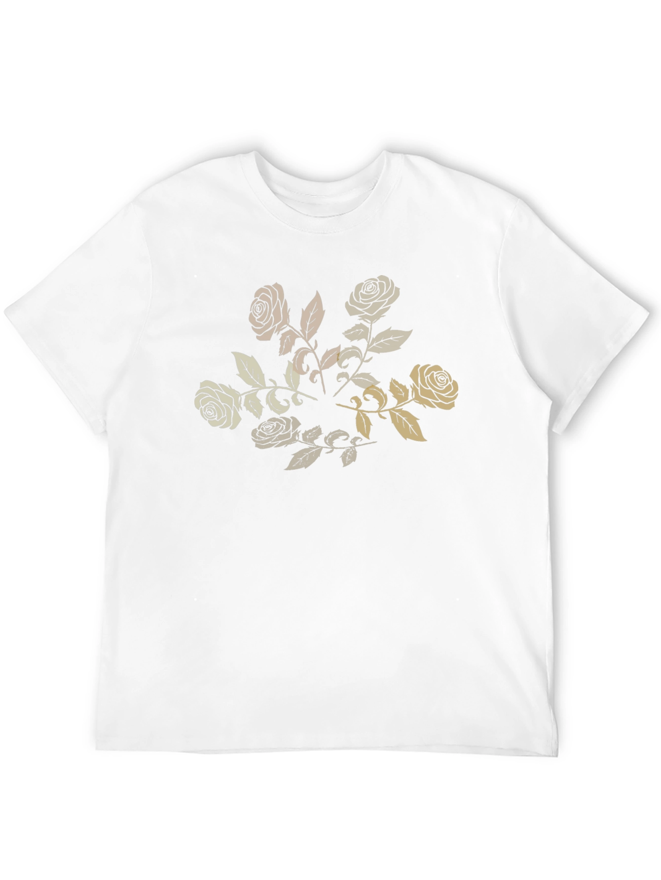 Black Men's Black Rose Graphic Tee view 12