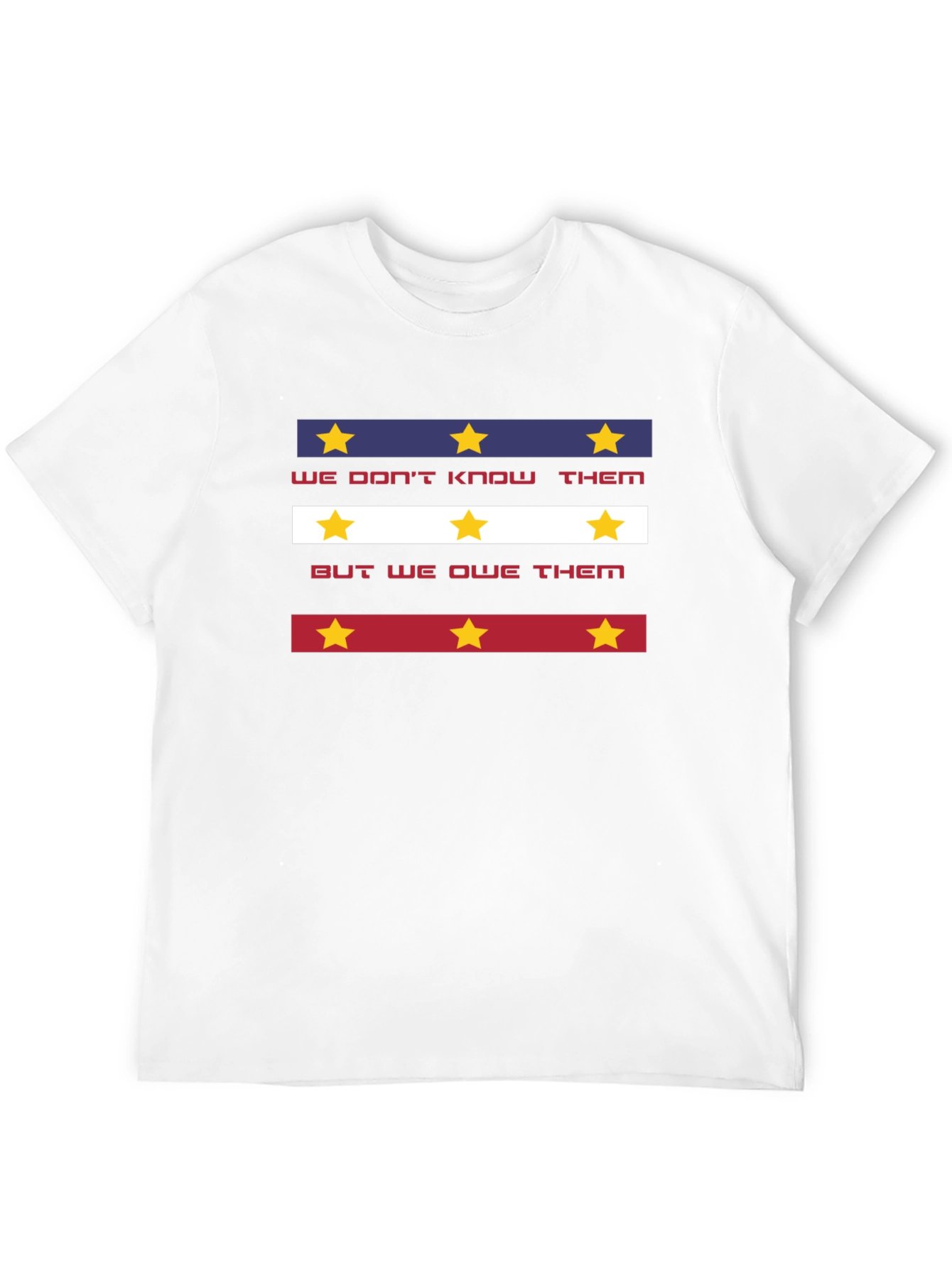 Black Patriotic "We Don't Know Them" Graphic Tee view 12