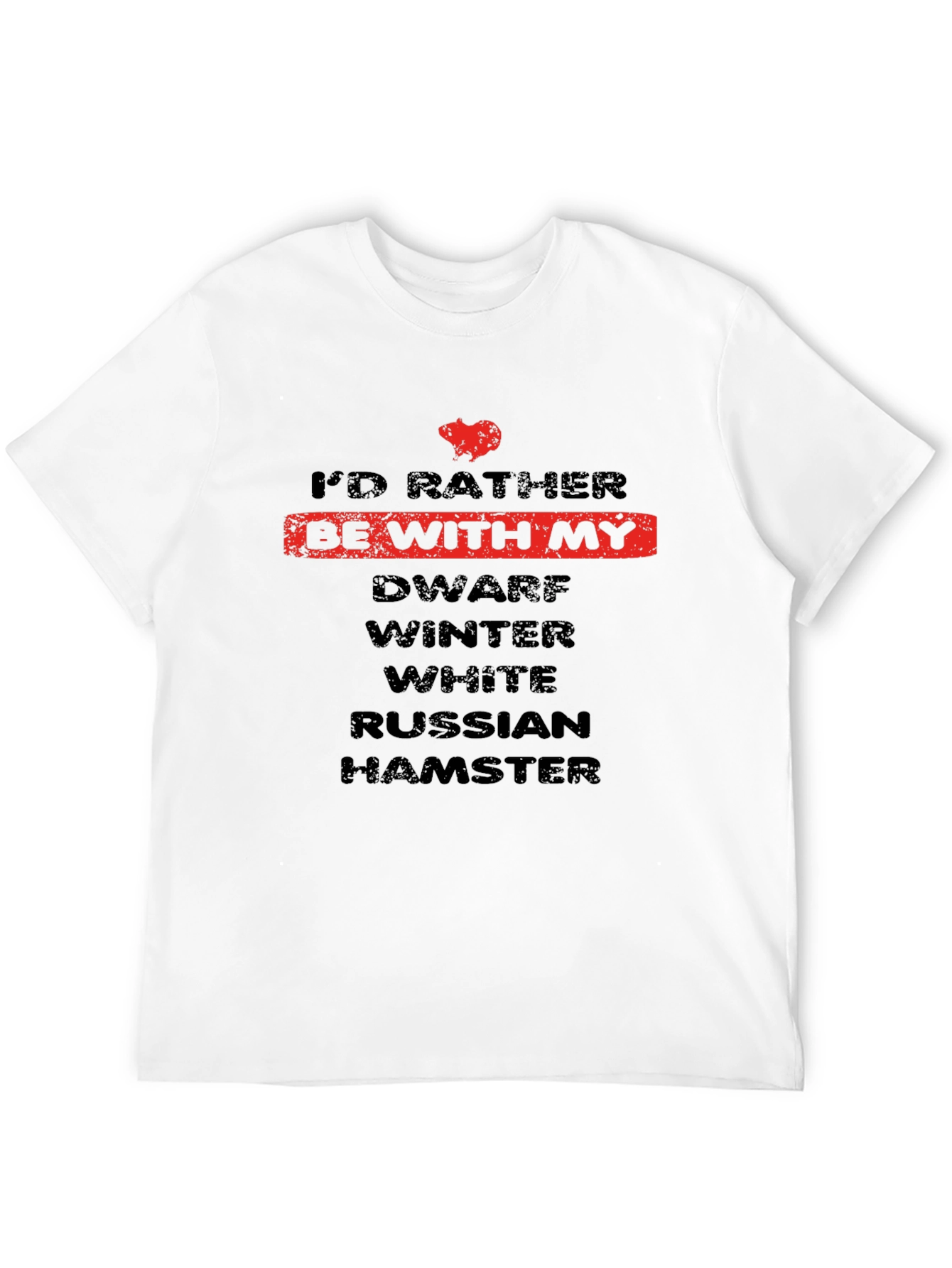 Black Dwarf Hamster Lover T-Shirt view 12