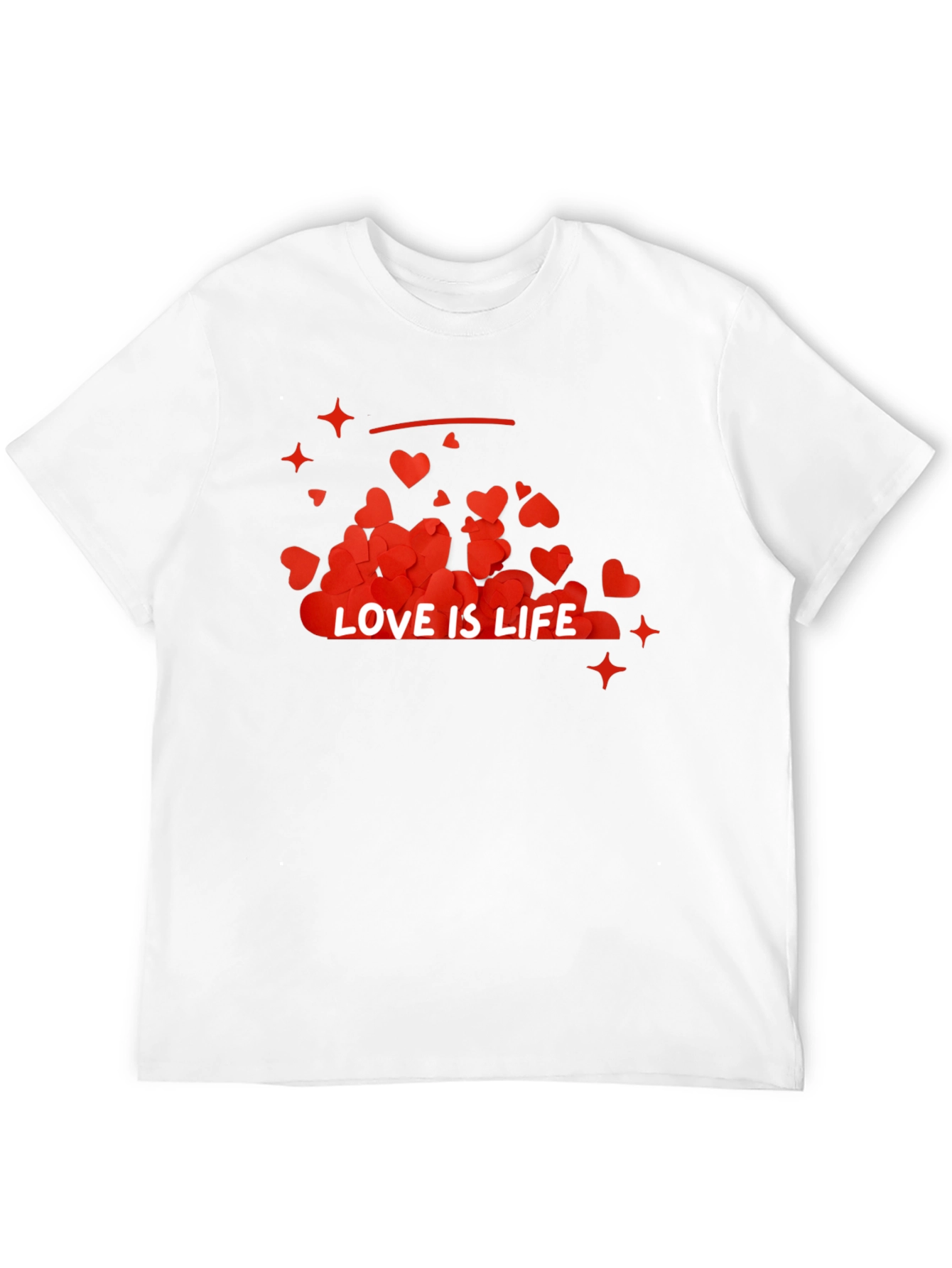 Black Love is Life Graphic Tee - Trendy Casual Wear view 12