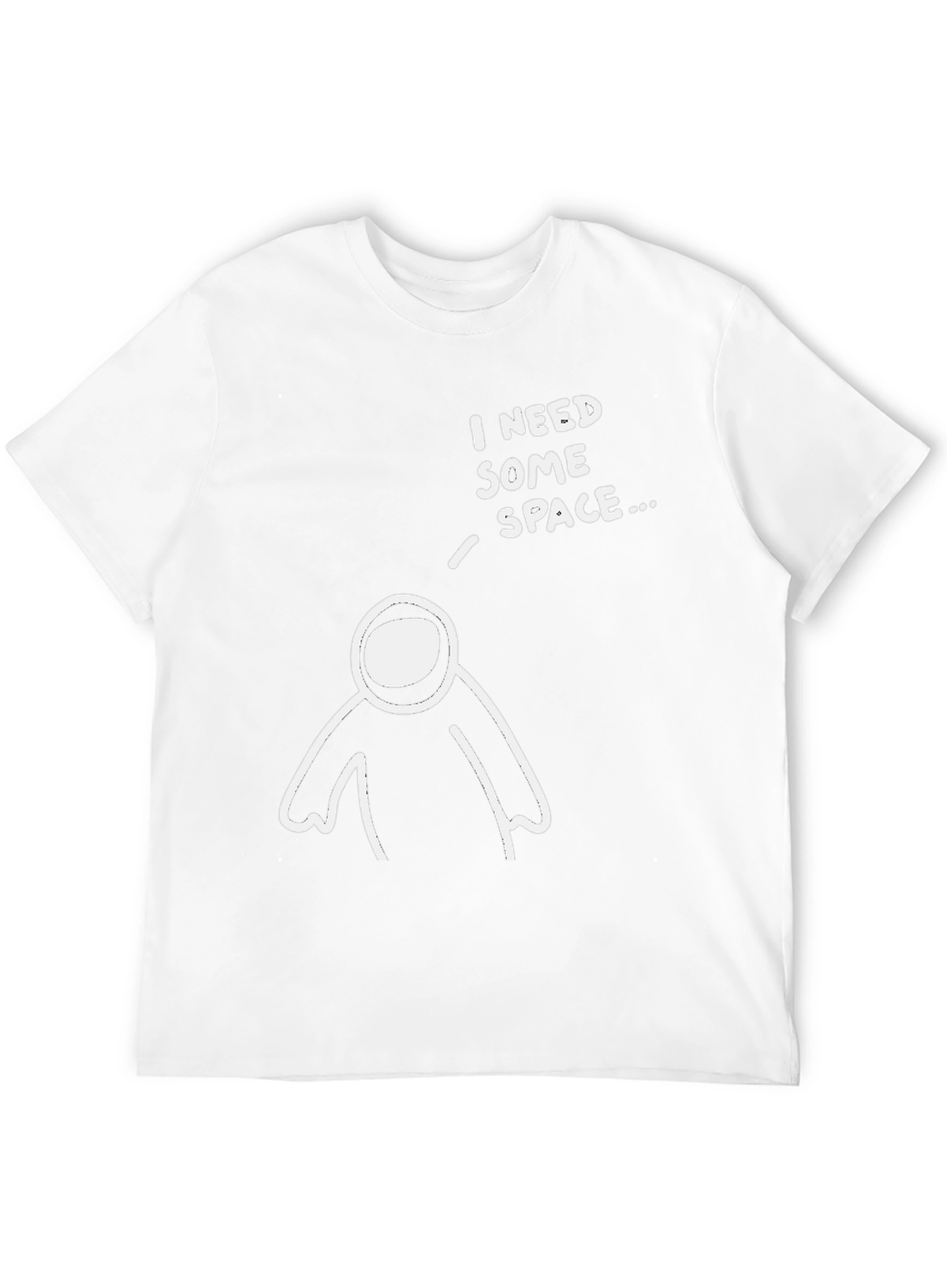 Black I Need Some Space T-Shirt view 12