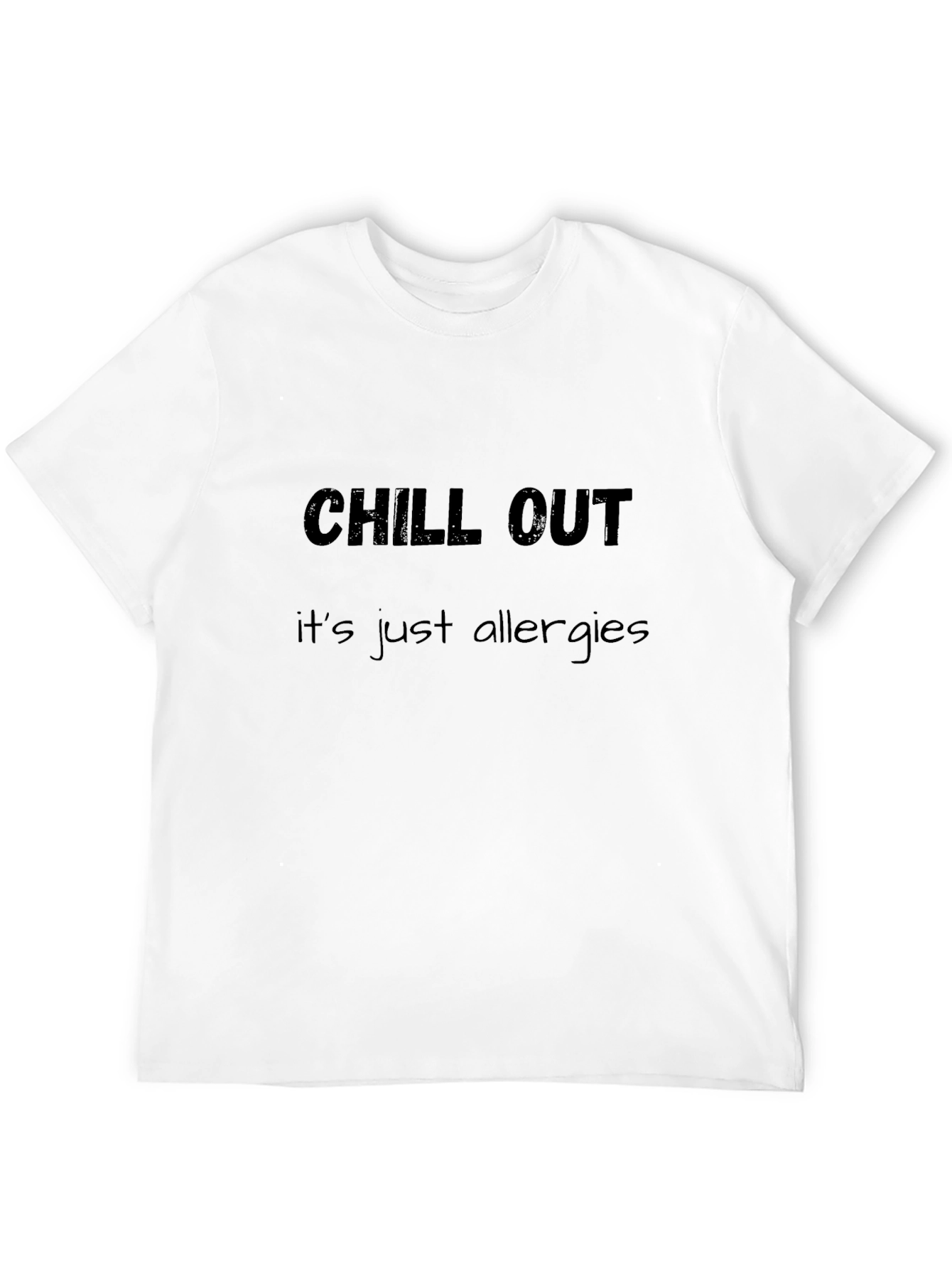 Black Chill Out Allergy Tee - Comfort & Style view 12