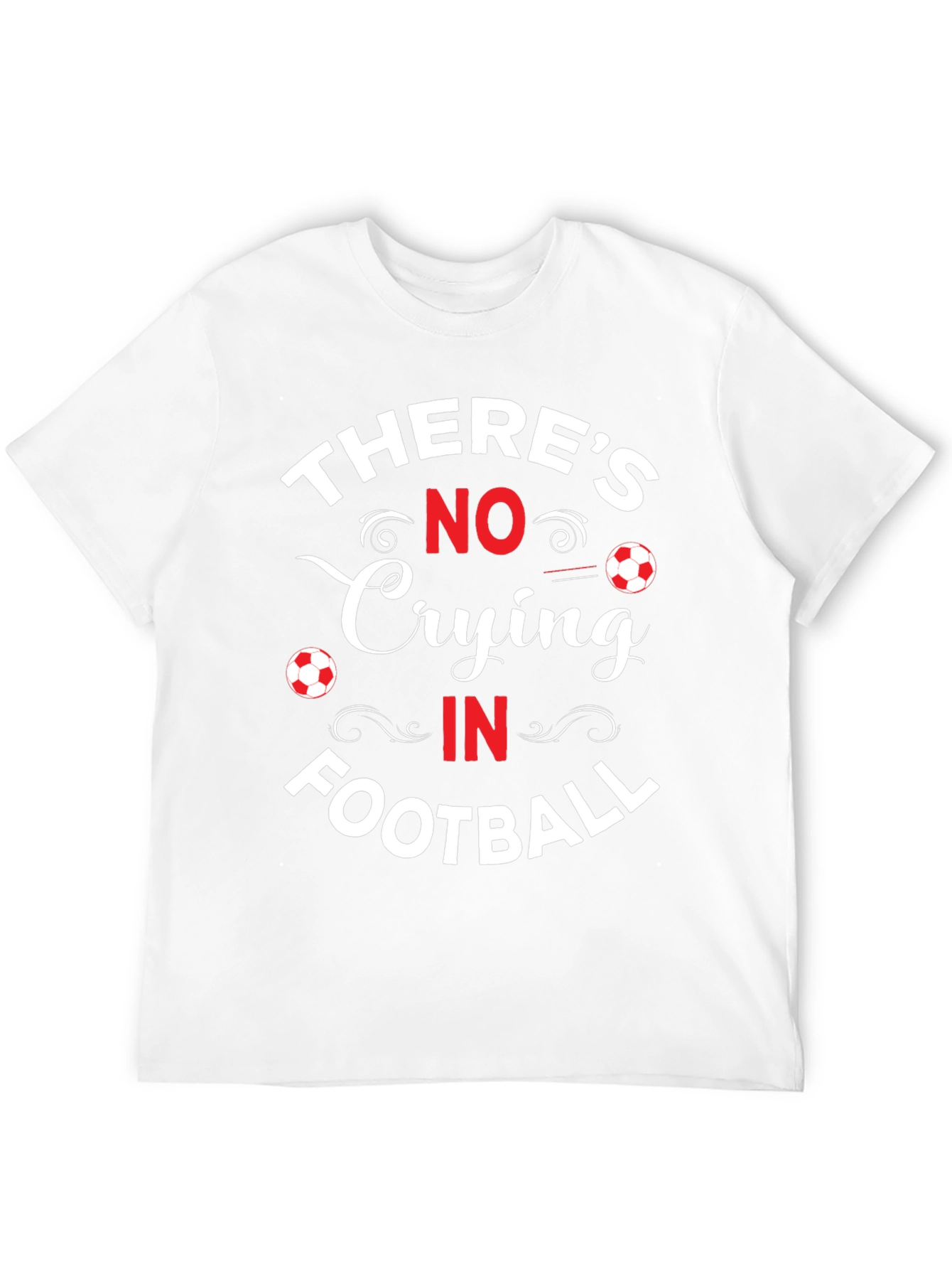 Black No Crying in Football Graphic T-Shirt view 12